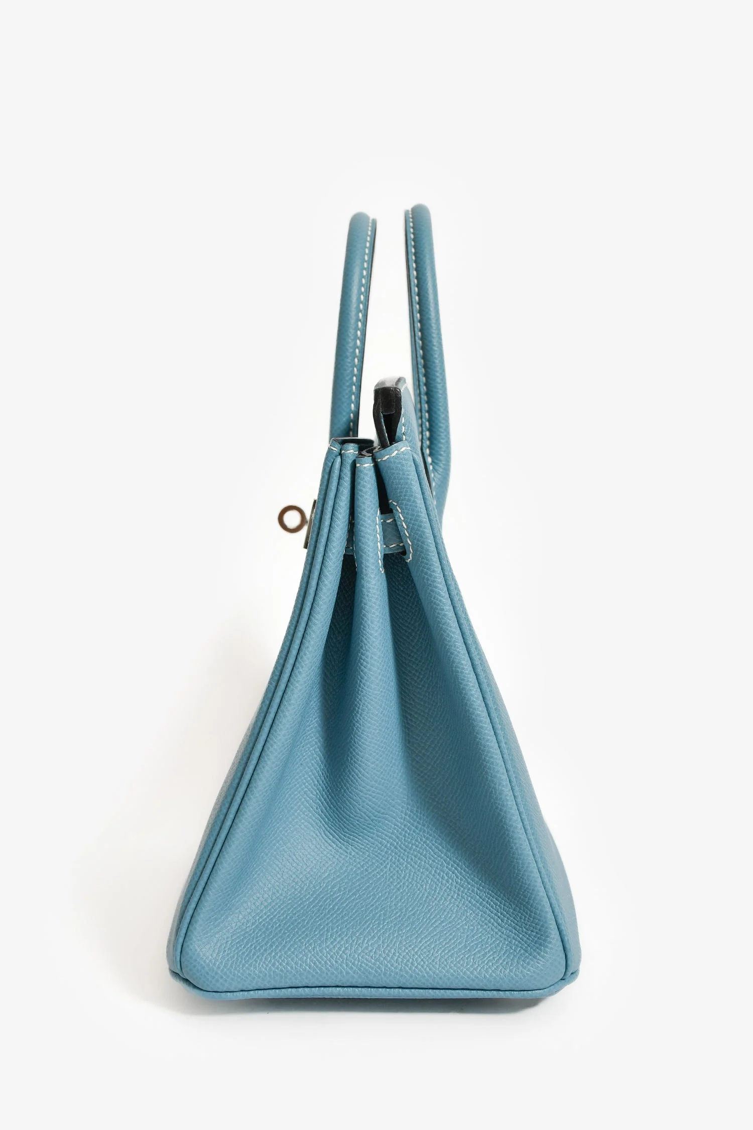 Hermès 2014 Blue Jean Epsom Leather Birkin 25 - Image 4
