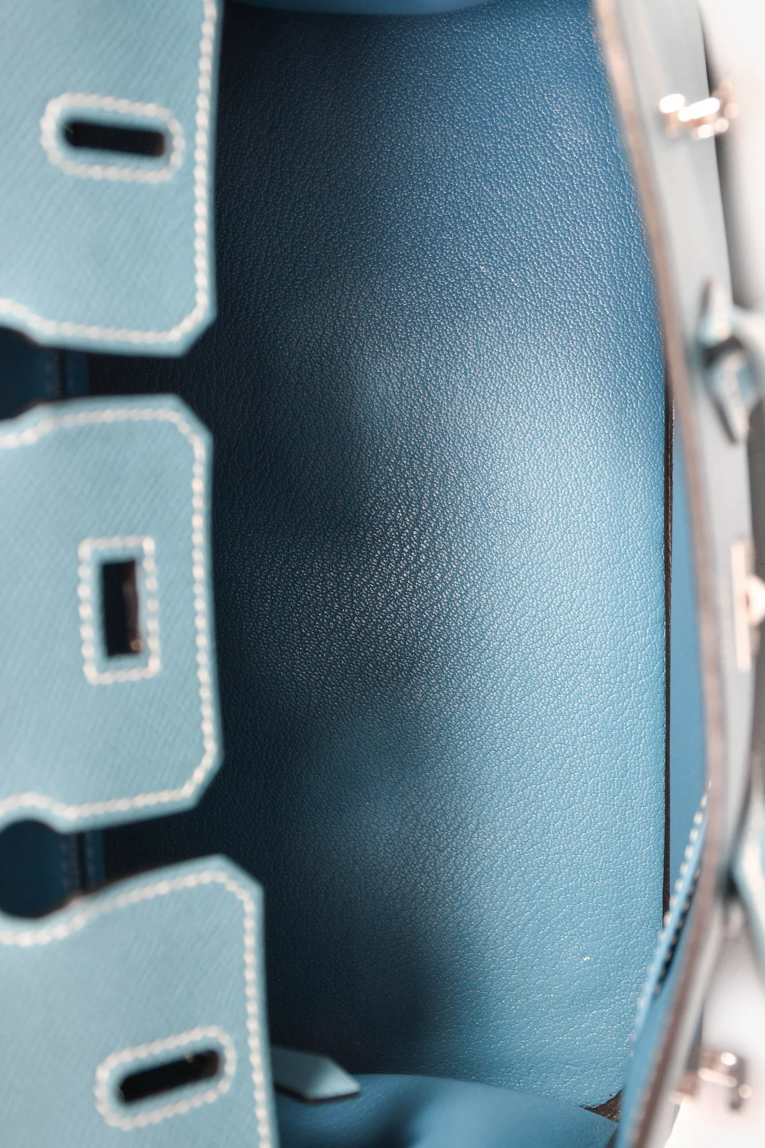 Hermès 2014 Blue Jean Epsom Leather Birkin 25 - Image 6