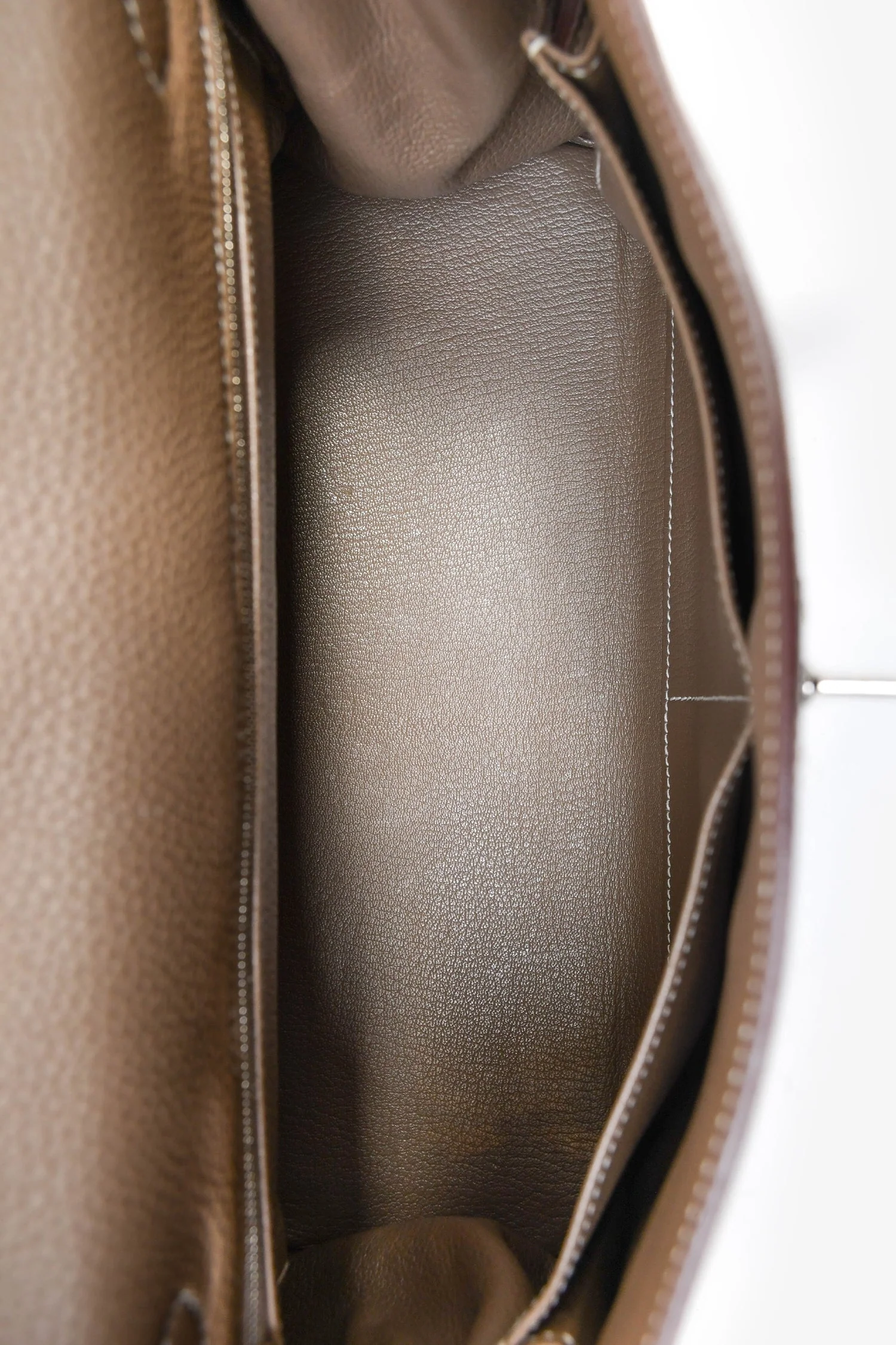 Hermes 2014 Etoupe Clemence Kelly 32 PHW with Strap - Image 6