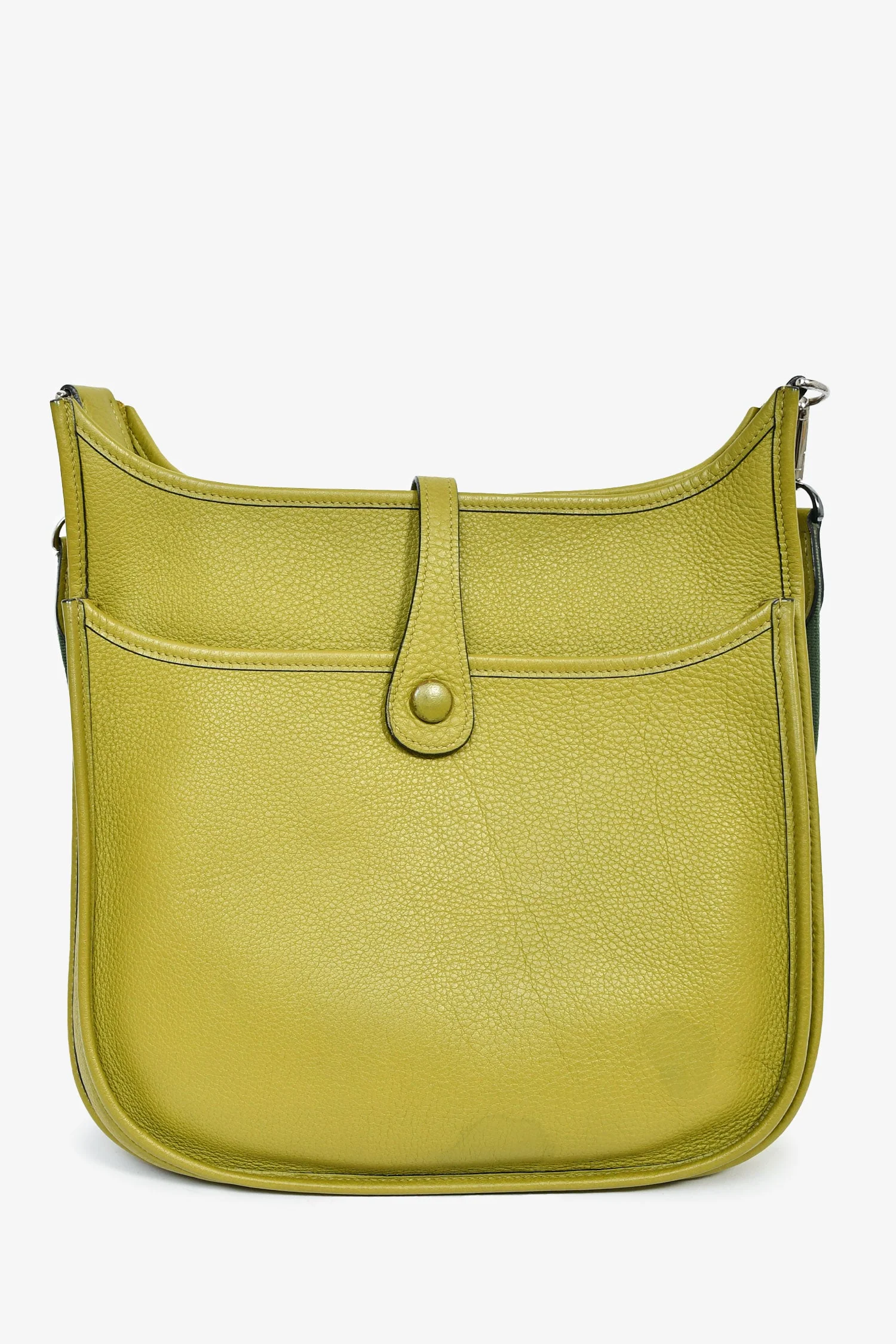 Hermès 2014 Green Clemence Leather Evelyne 28 II PM - Image 2