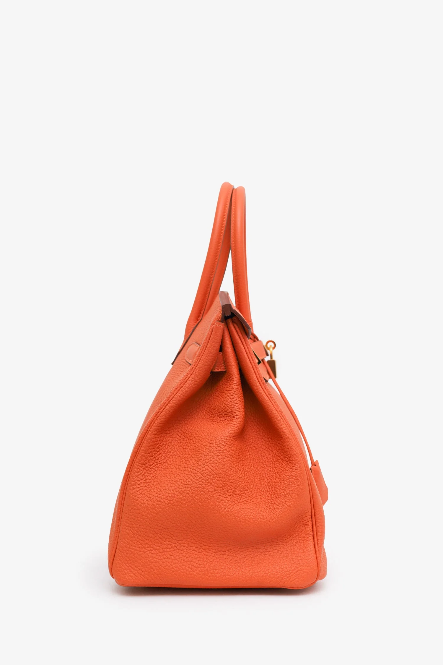 Hermès 2014 Orange Togo Leather Birkin 35 - Image 3