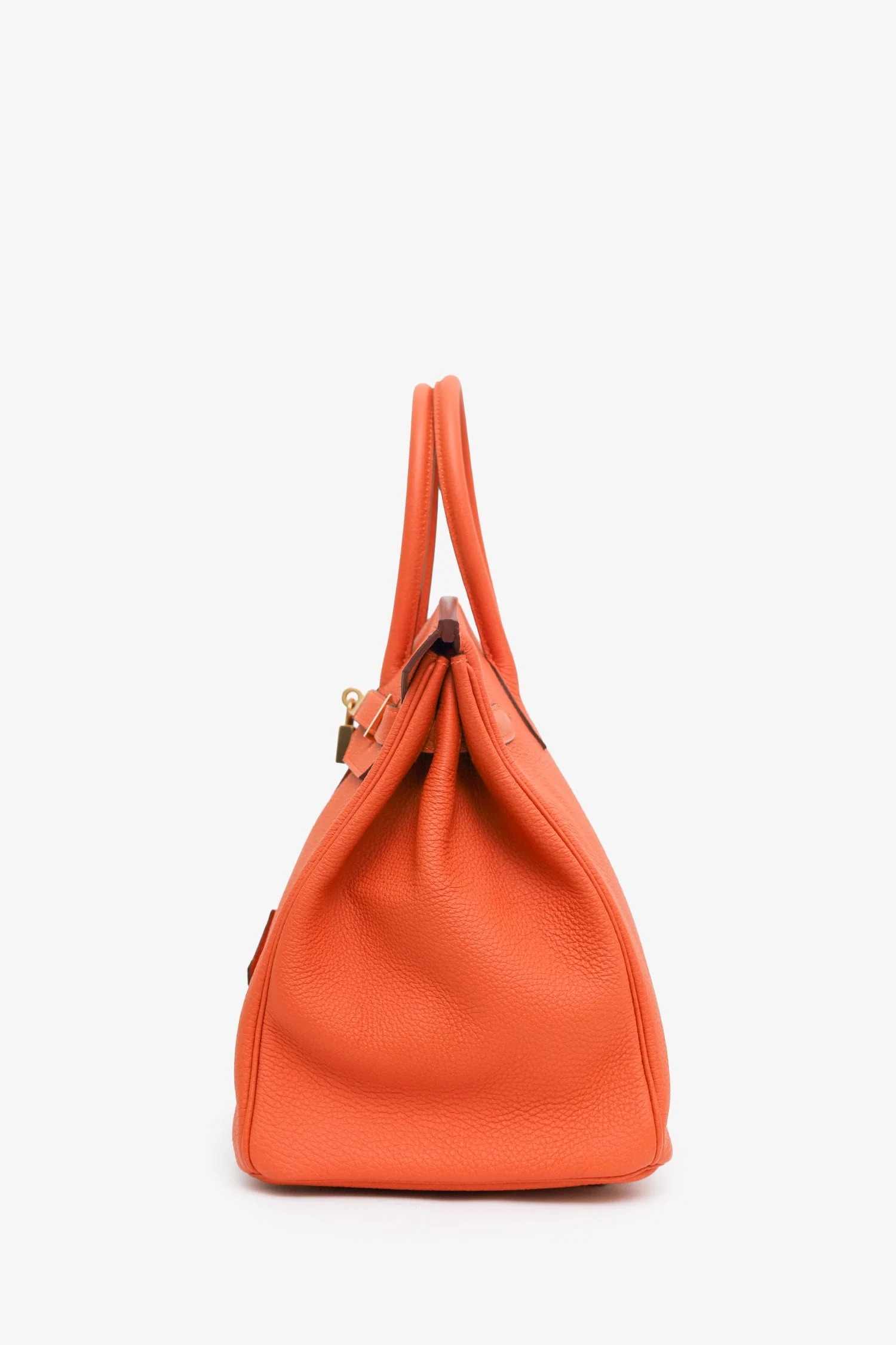 Hermès 2014 Orange Togo Leather Birkin 35 - Image 4