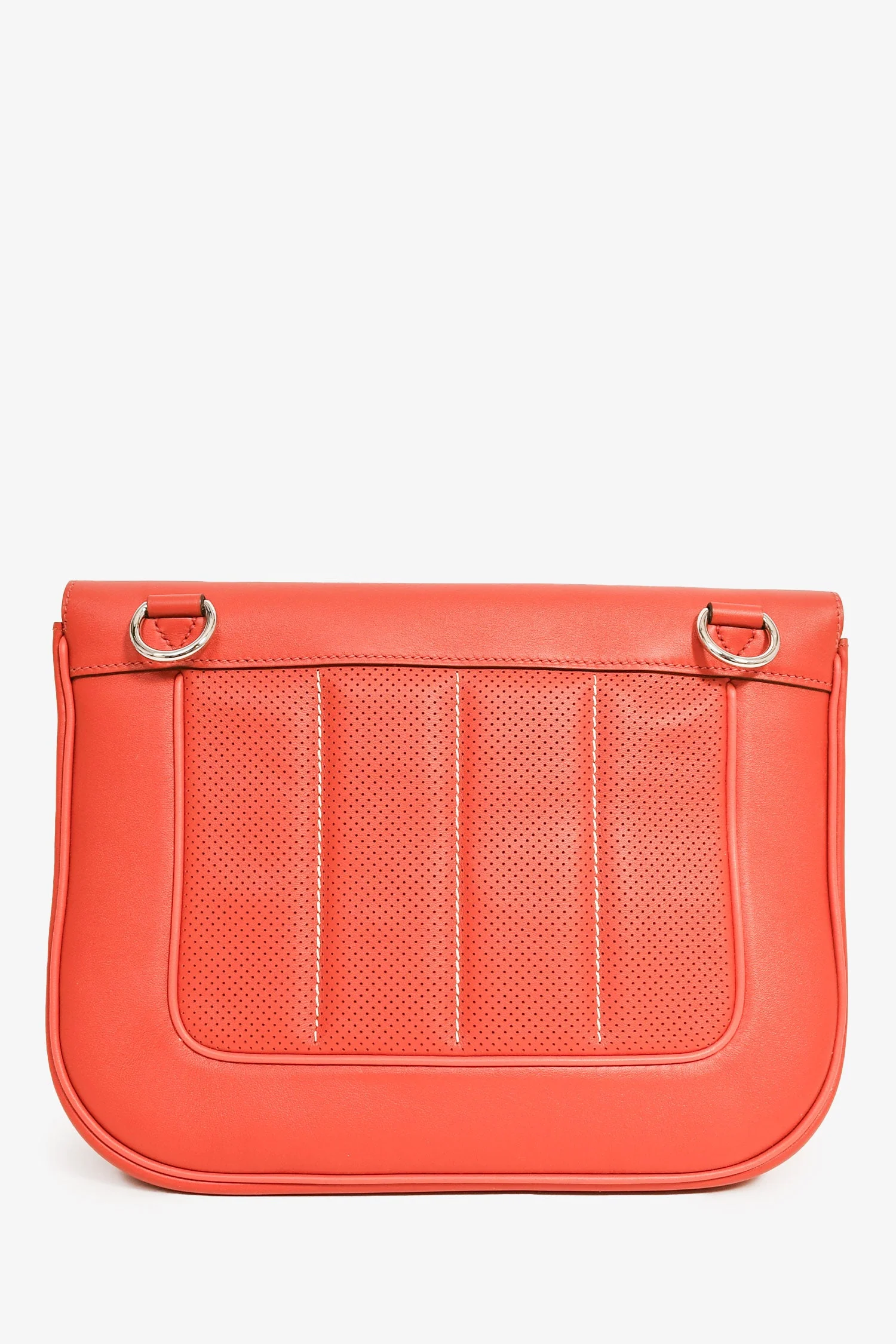 Hermes 2014 Red Perforated Swift Leather 'Berline' 28 Crossbody - Image 2
