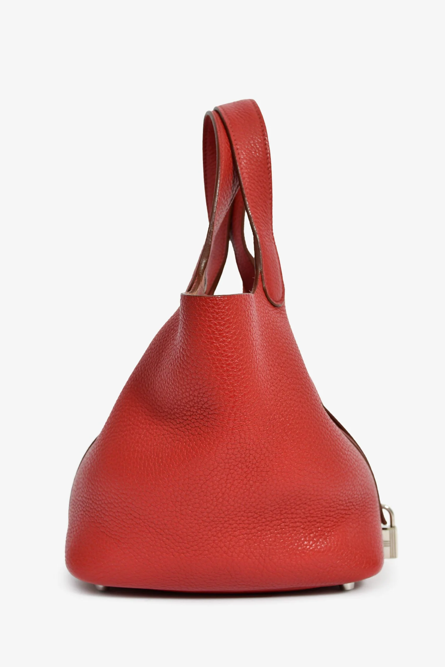 Hermès 2014 Rouge Garance Clemence Leather Picotin Lock 18 - Image 3