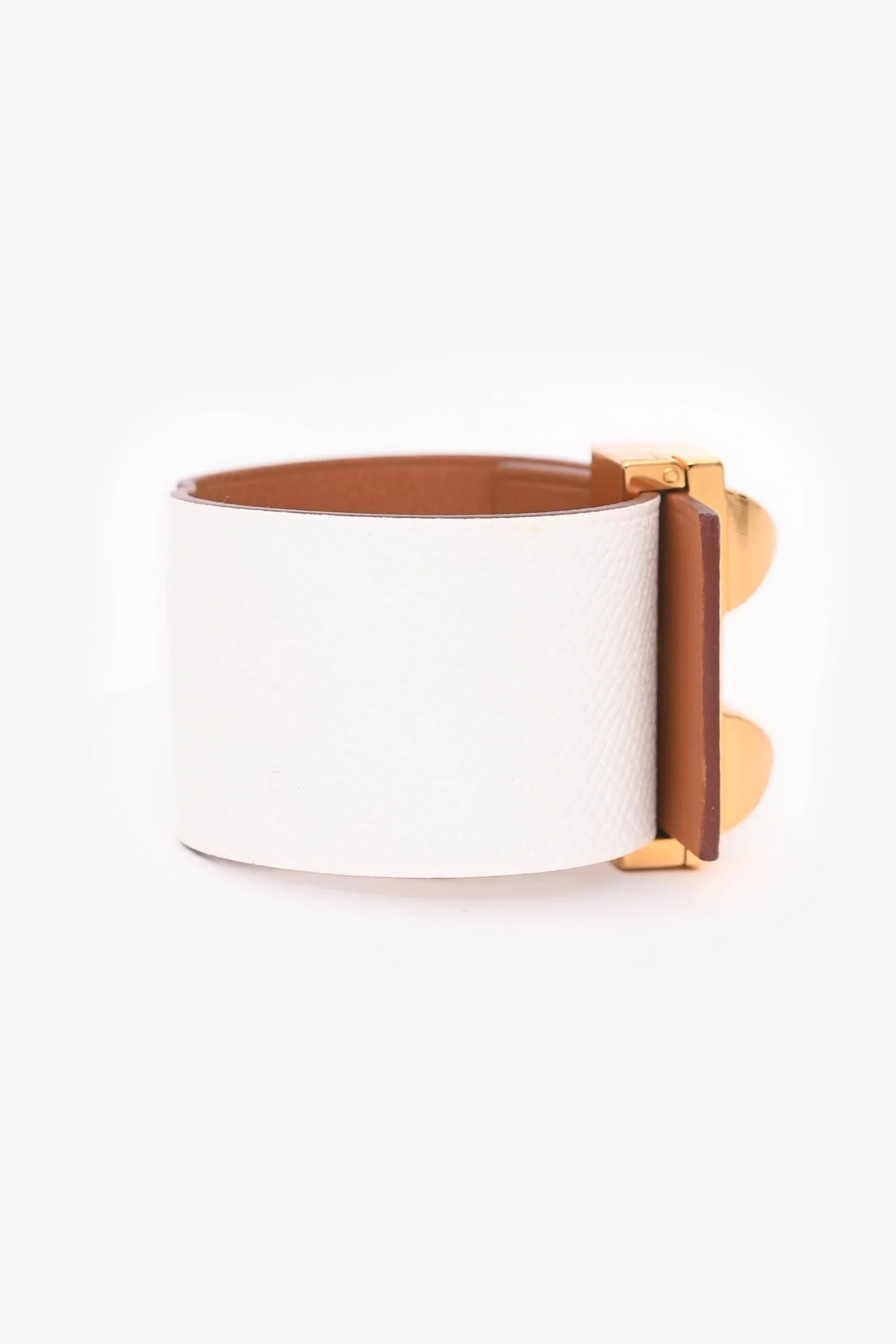 Hermès 2014 White Epsom Imprevisible Bracelet - Image 2