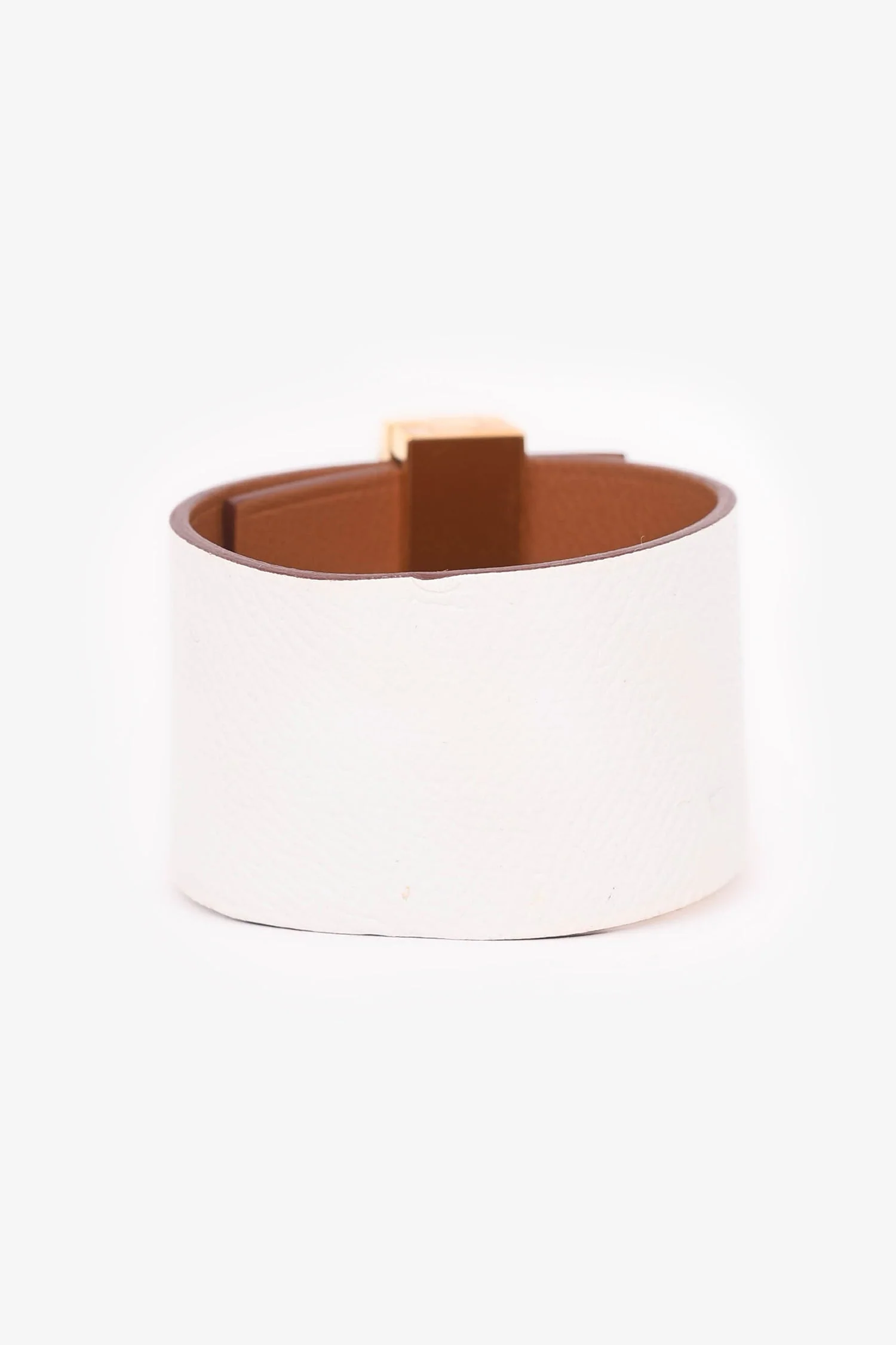 Hermès 2014 White Epsom Imprevisible Bracelet - Image 3