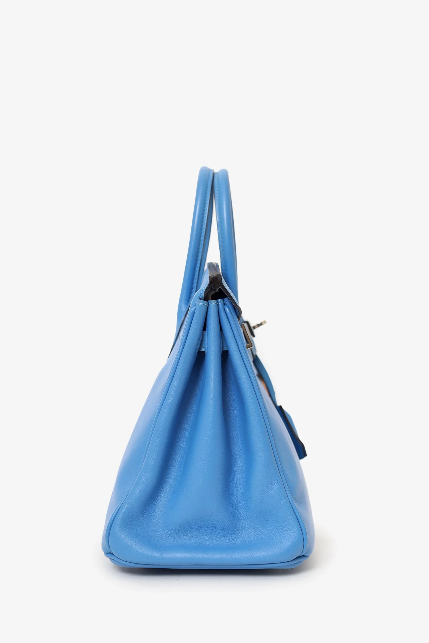 Hermes 2015 Blue Swift Leather Birkin 25 - Image 4