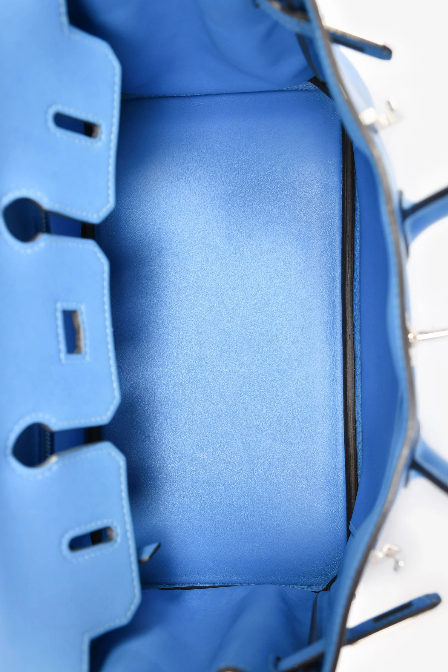 Hermès 2015 Blue Swift Leather Birkin 25 - Image 6