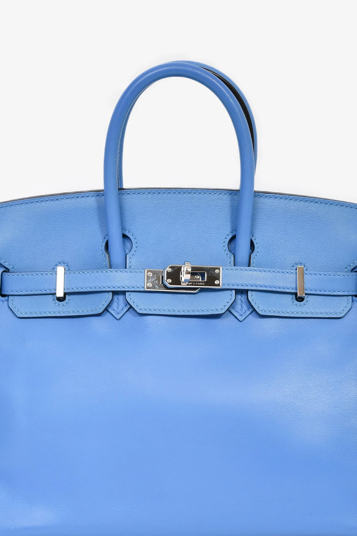 Hermès 2015 Blue Swift Leather Birkin 25 - Image 8