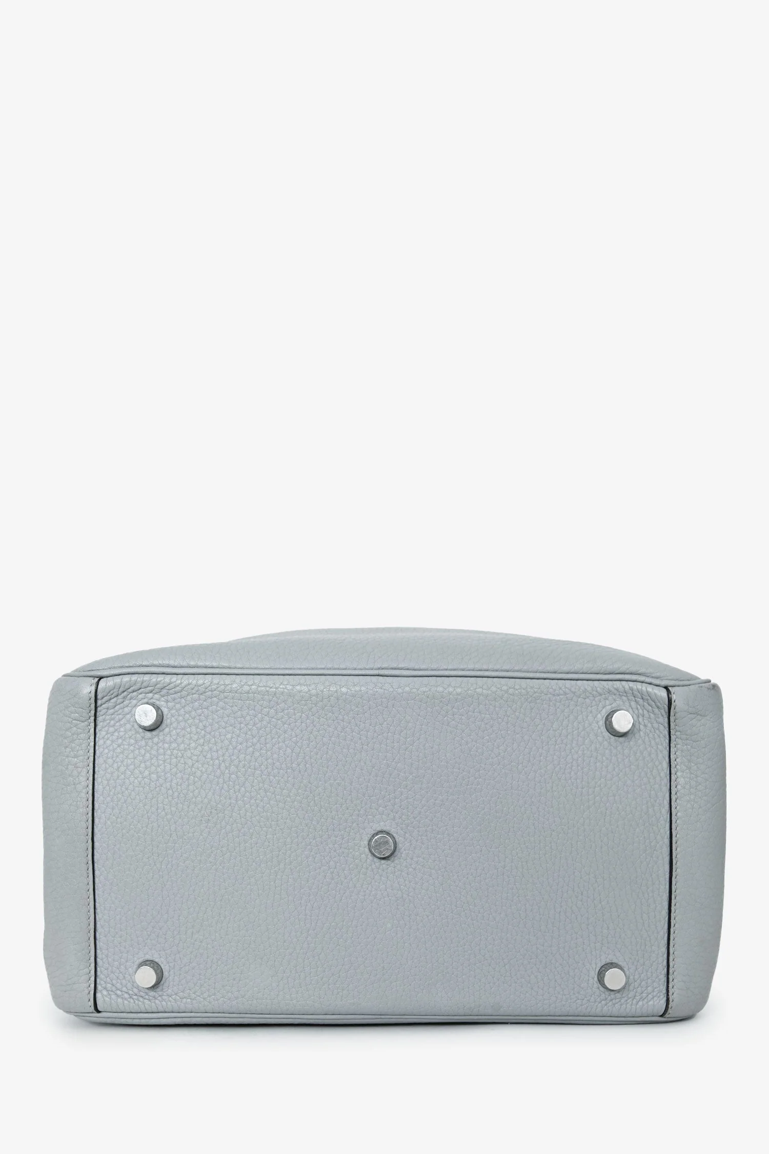 Hermès 2015 Light Grey Clemence Leather Lindy 30 - Image 5
