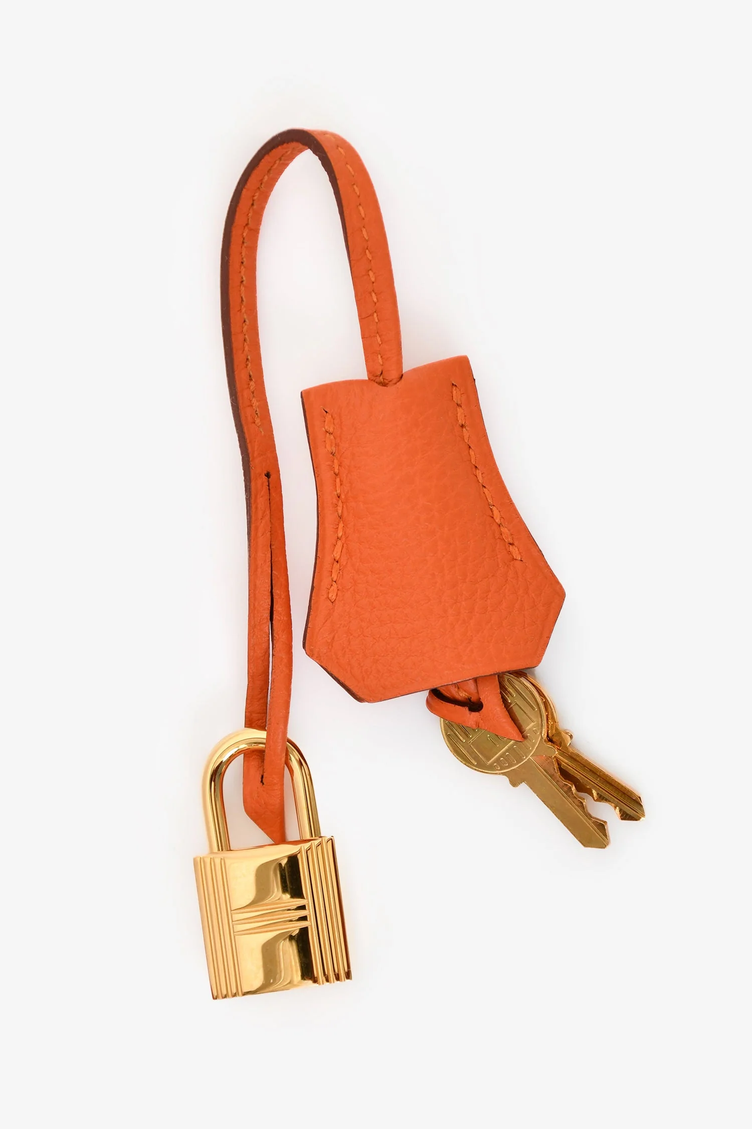 Hermès 2015 Orange Togo Leather Kelly 28 with Strap - Image 8