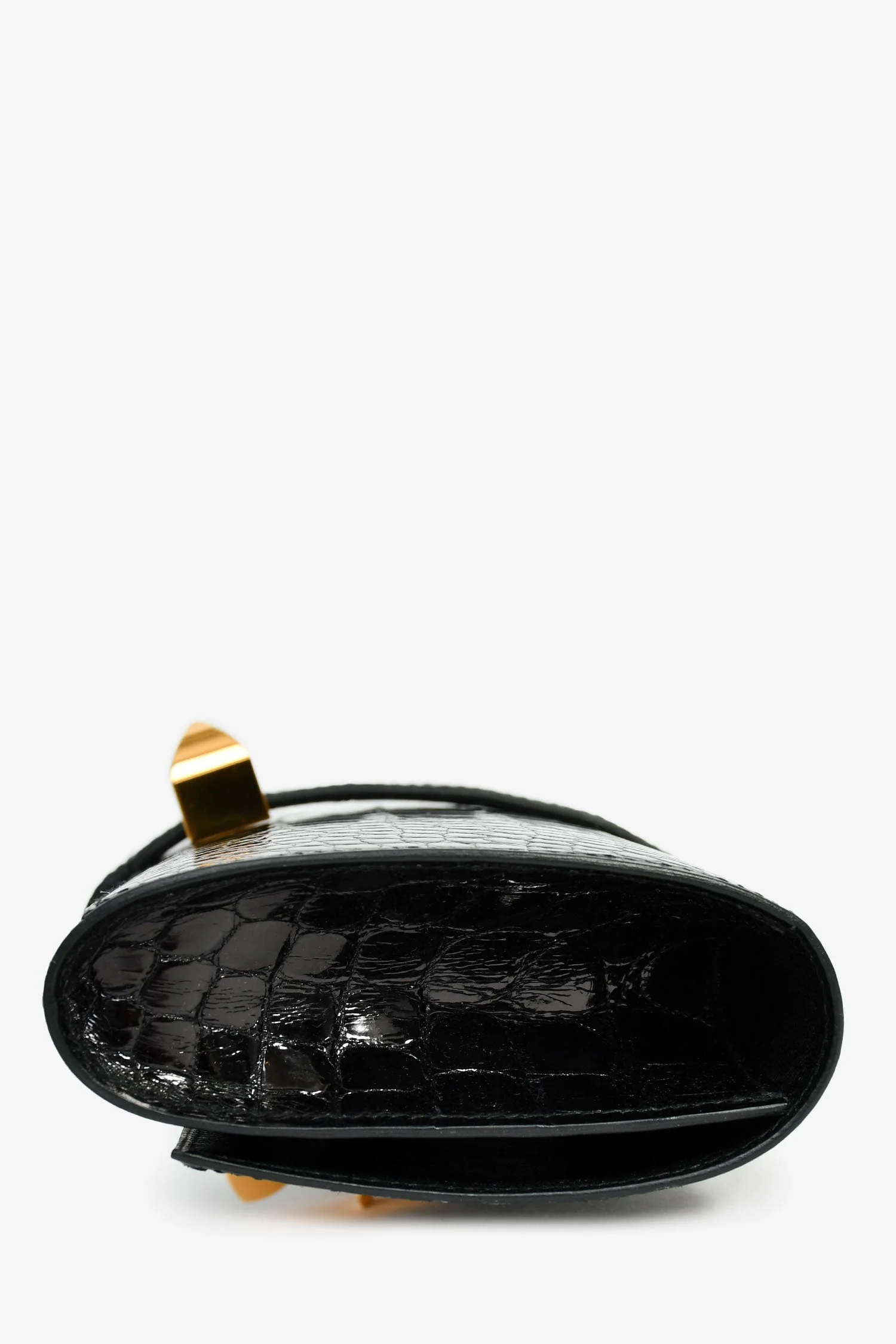 Hermes 2016 Black Alligator 'Medor' 23 Clutch - Image 3