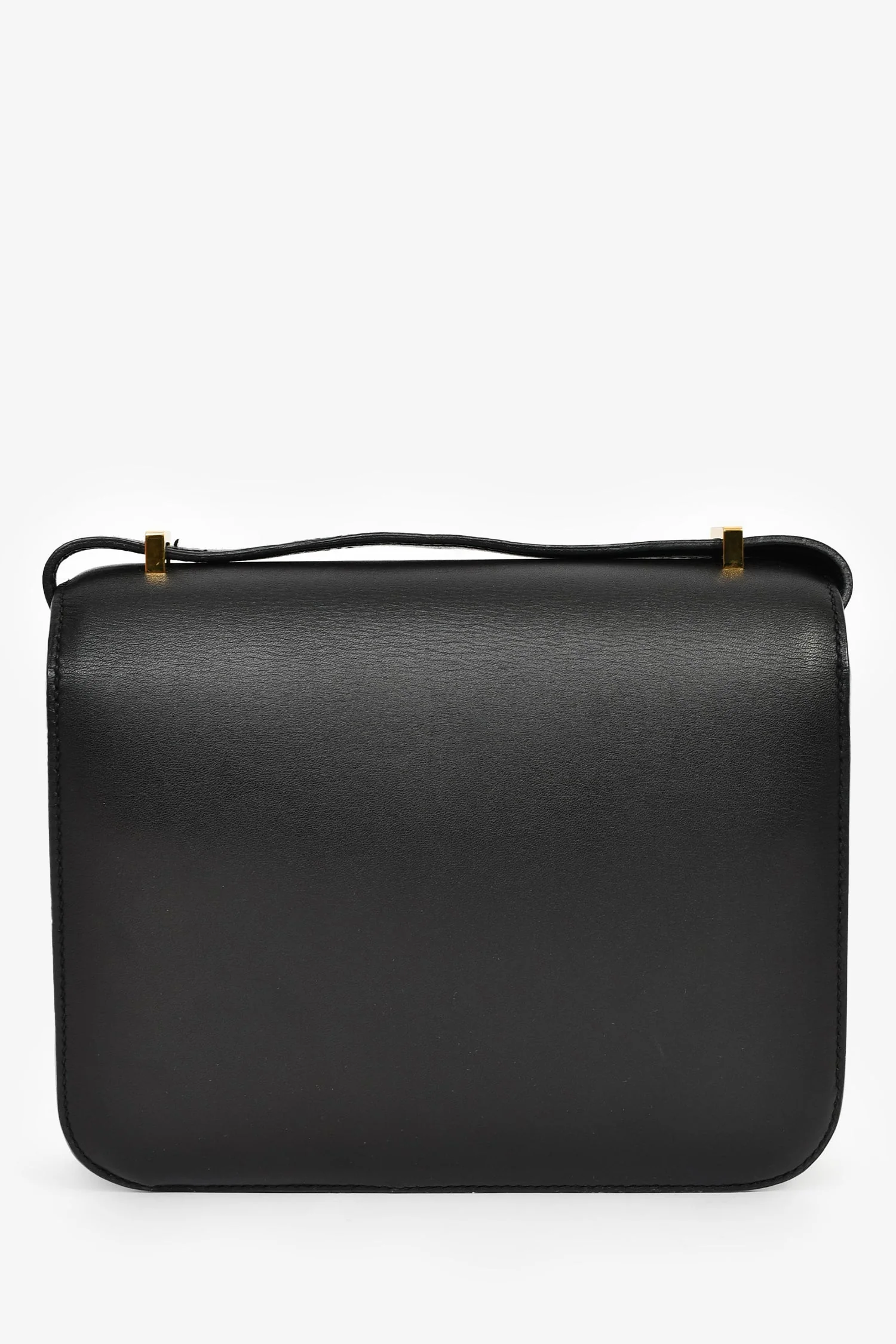 Hermes 2016 Black Swift Leather Mini Constance 18 - Image 2