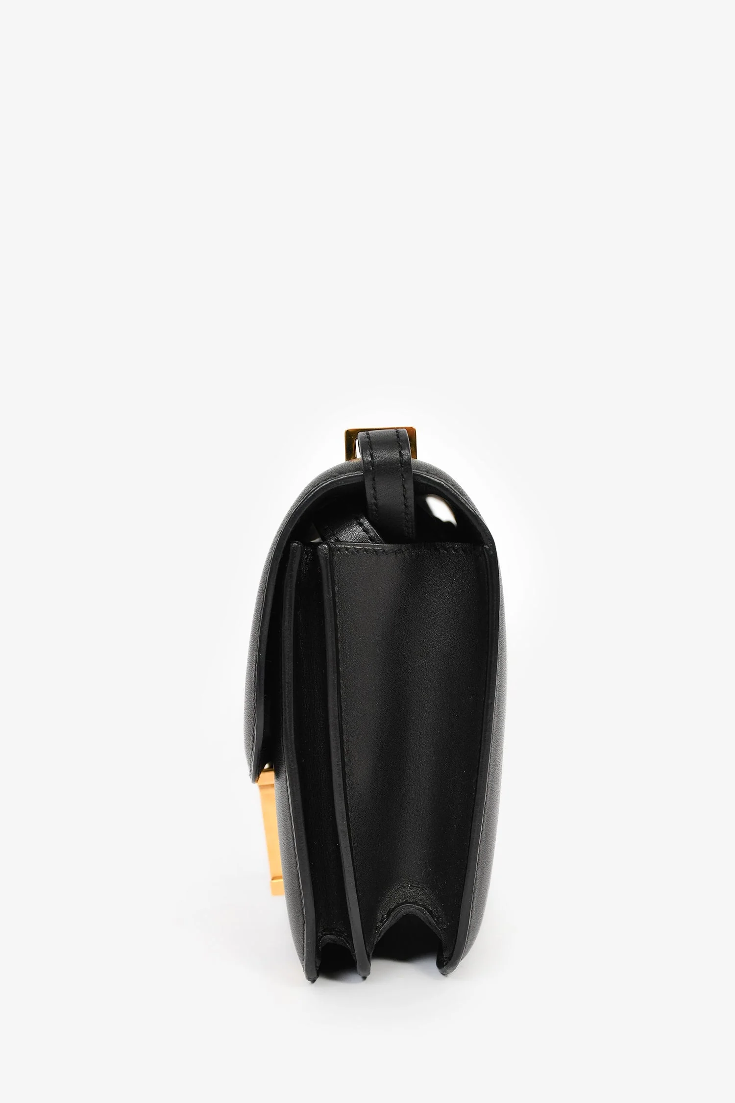 Hermes 2016 Black Swift Leather Mini Constance 18 - Image 4