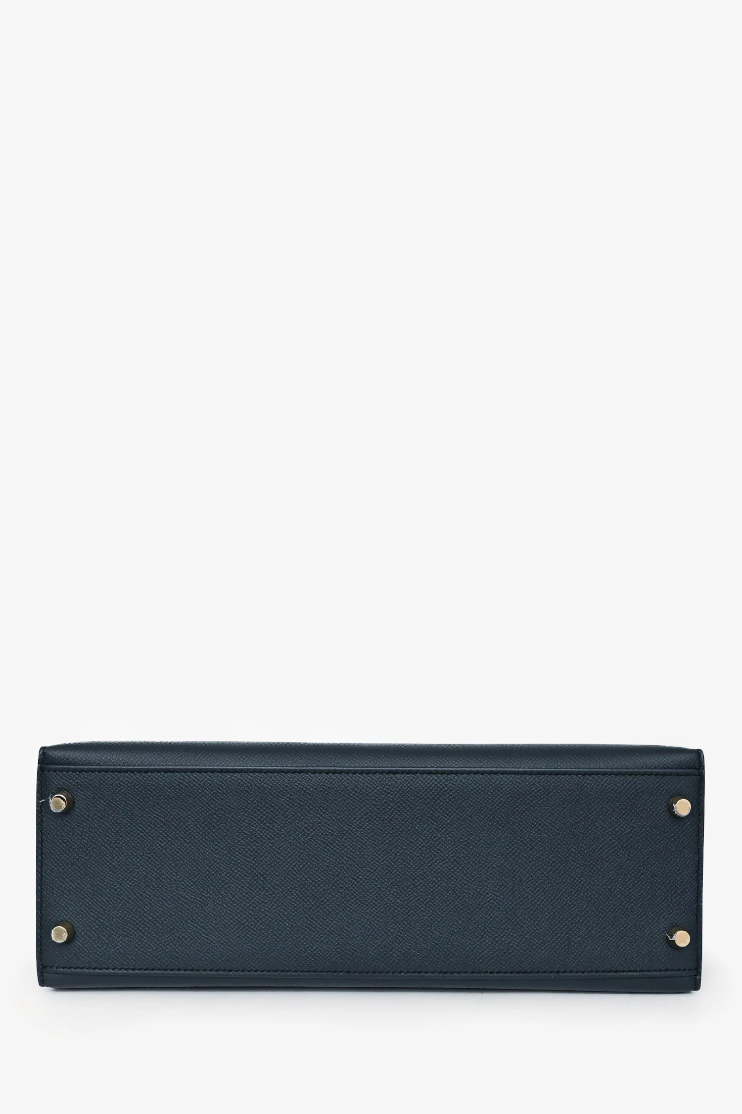 Hermès 2016 Blue Indigo/Rouge H Trim Epsom Leather Contour Sellier Kelly 32 with Strap GHW - Image 5