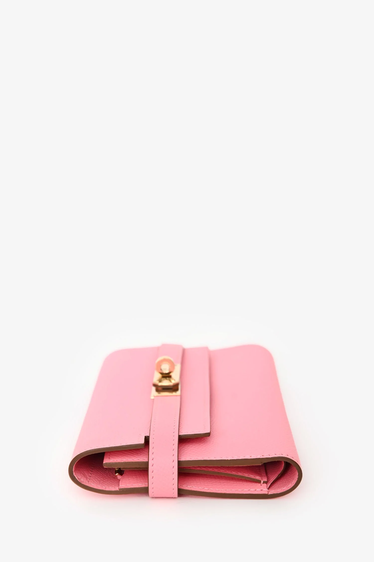 Hermès 2016 Pink Epsom Leather Kelly Depliant Medium Trifold Wallet - Image 3