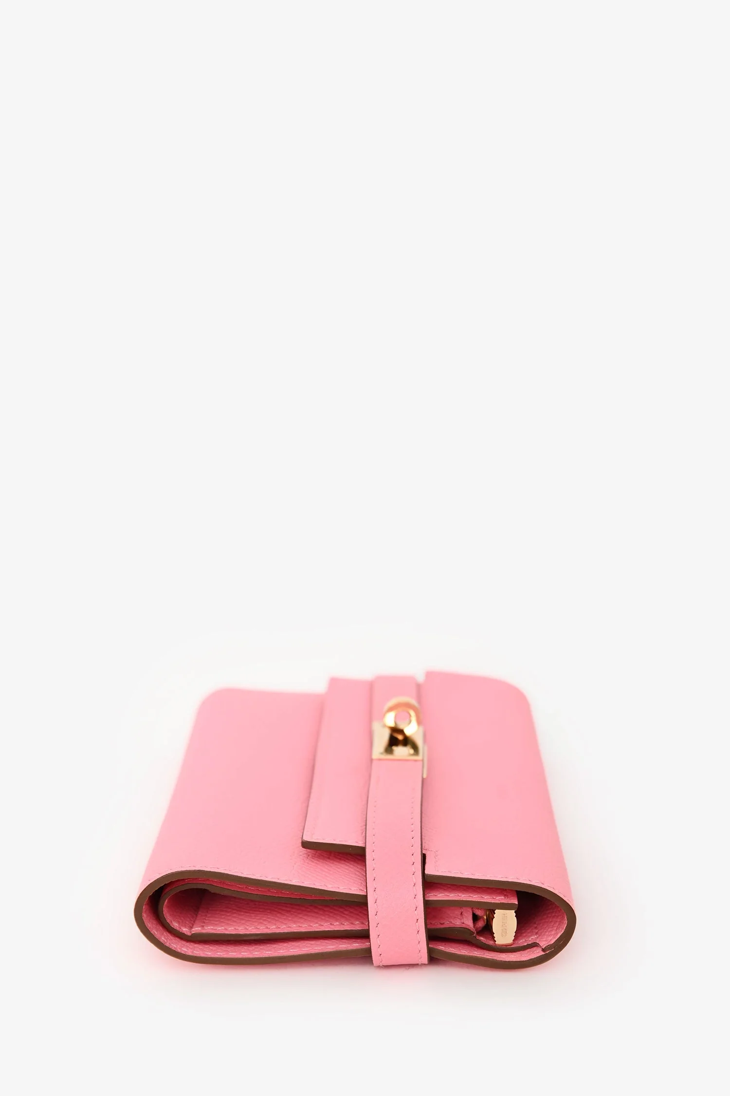 Hermès 2016 Pink Epsom Leather Kelly Depliant Medium Trifold Wallet - Image 4