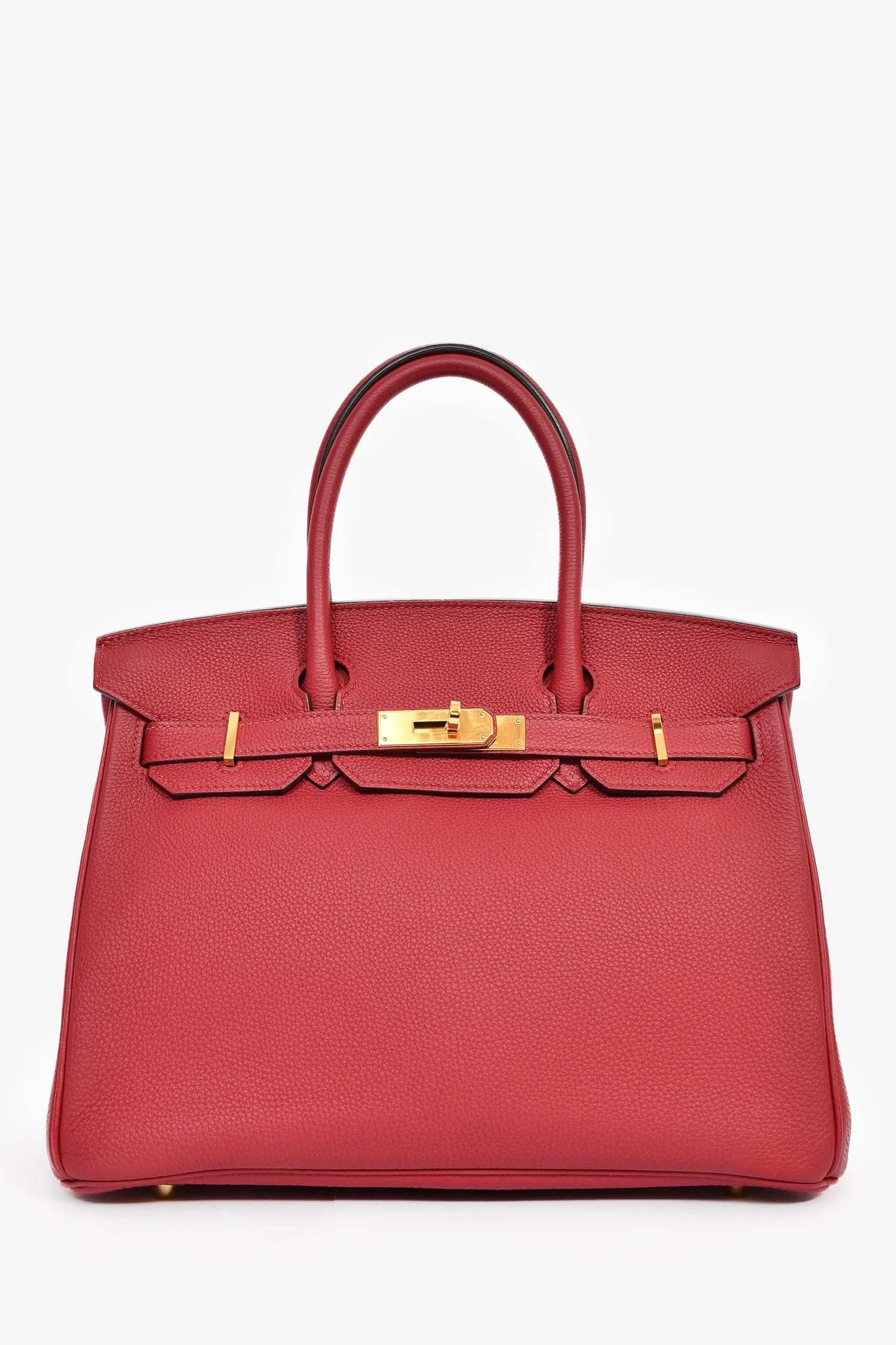 Hermès 2016 Rouge Clemence Leather Birkin 30 GHW