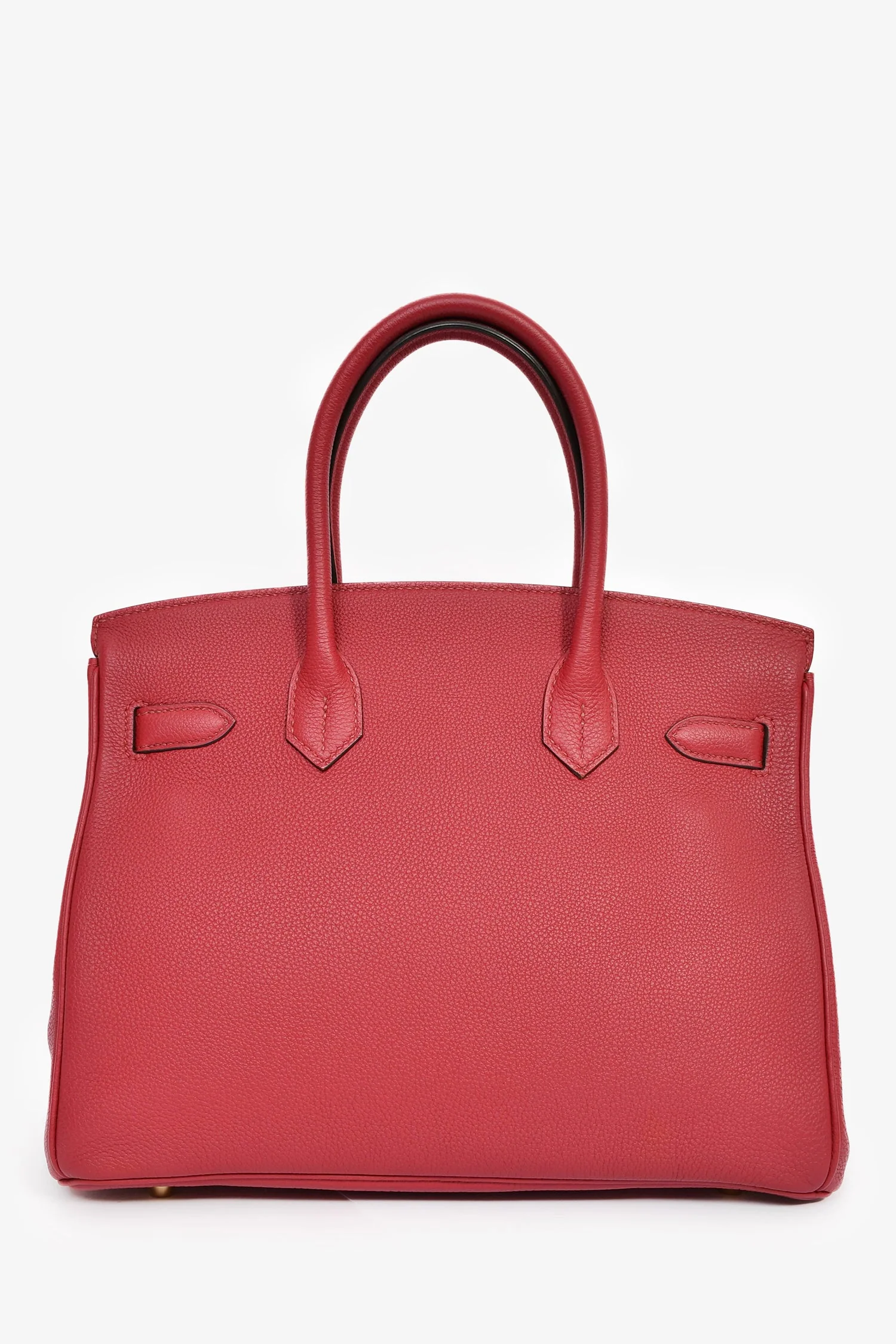 Hermès 2016 Rouge Clemence Leather Birkin 30 GHW - Image 2