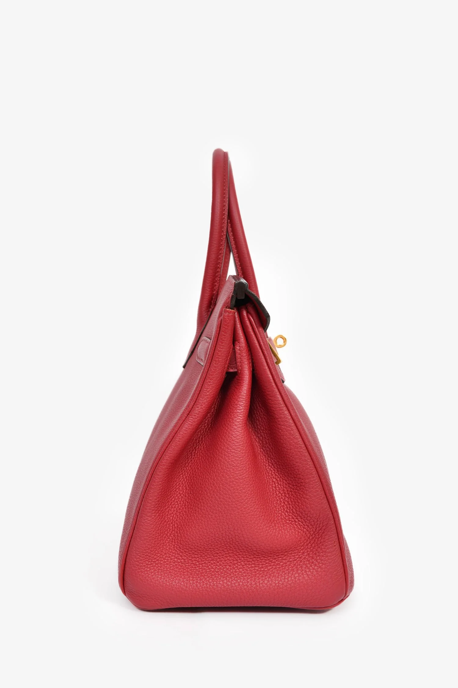 Hermès 2016 Rouge Clemence Leather Birkin 30 GHW - Image 3