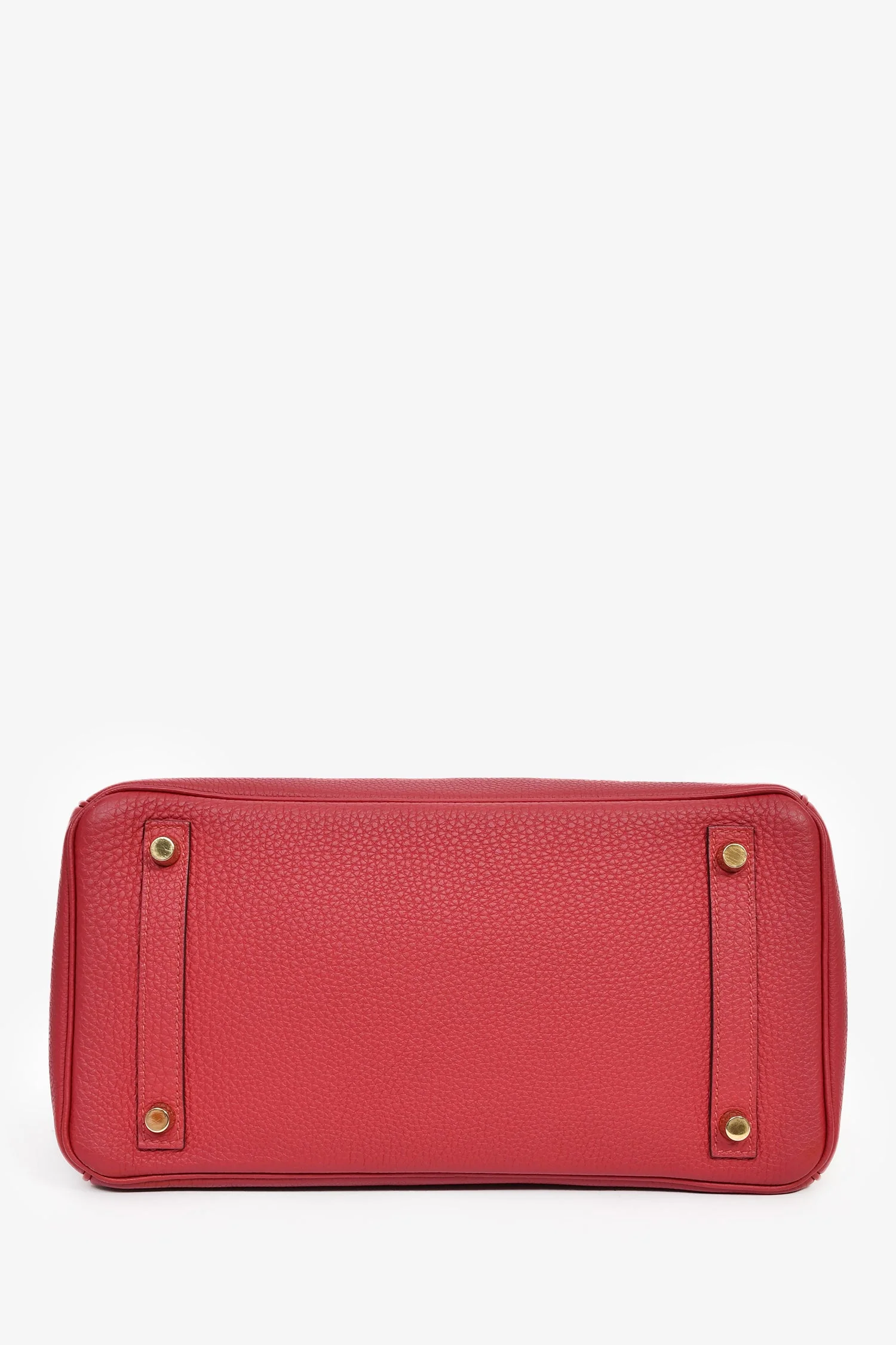 Hermès 2016 Rouge Clemence Leather Birkin 30 GHW - Image 5