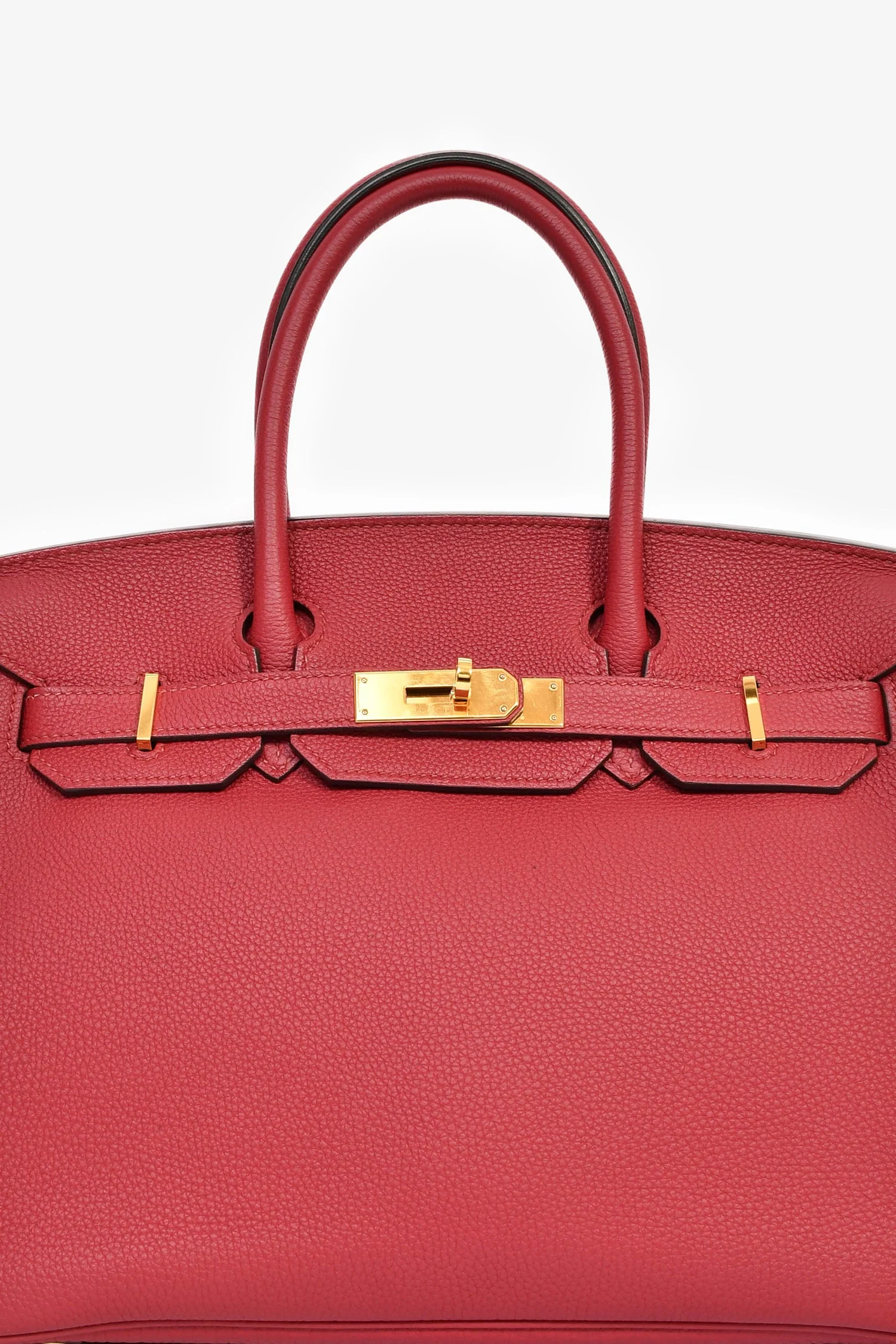 Hermès 2016 Rouge Clemence Leather Birkin 30 GHW - Image 6