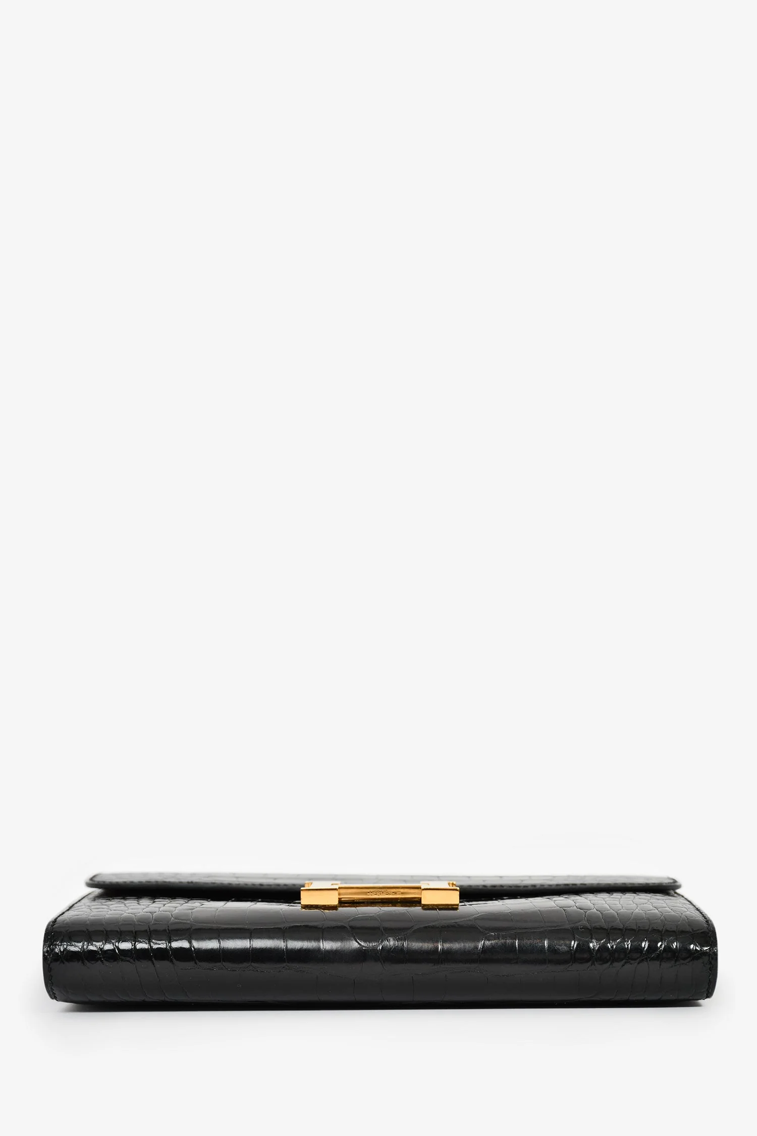 Hermès 2017 Black Alligator Constance Wallet - Image 5