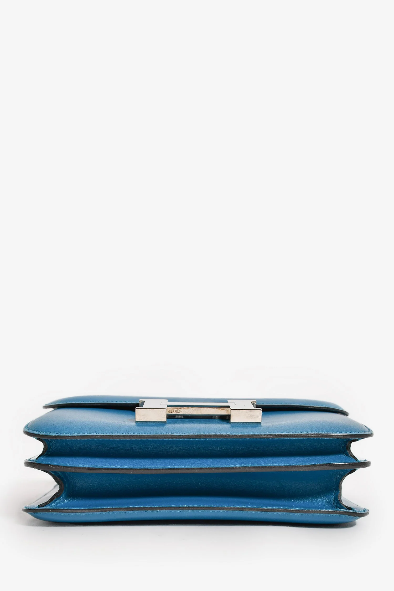 Hermes 2017 Bleu Izmir Tadelakt Leather Constance 18 - Image 5