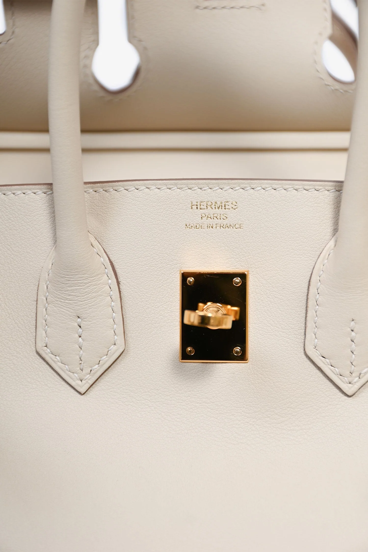 Hermès 2017 Craie Swift Leather Birkin 25 - Image 4
