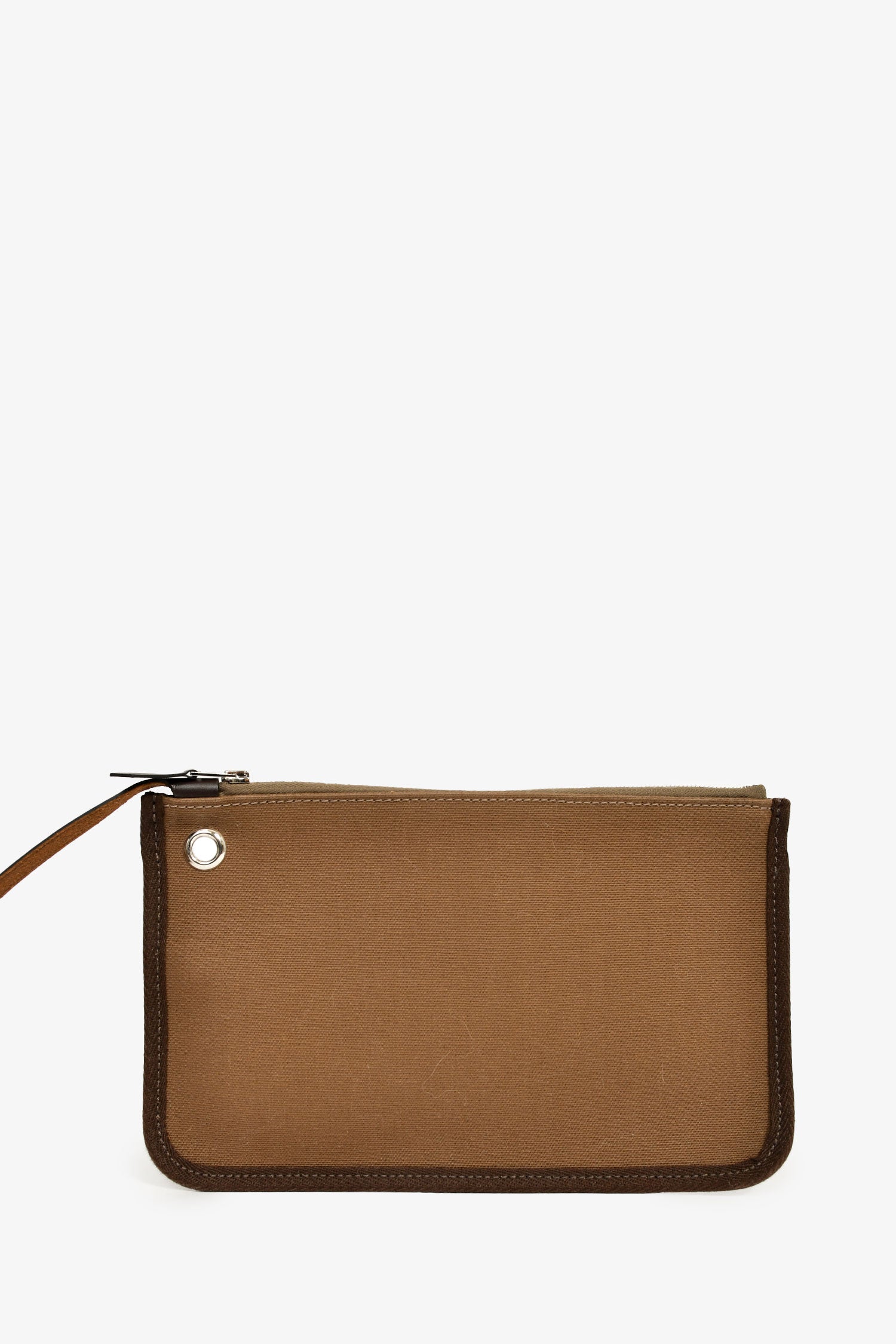 Hermès 2017 Etoupe/Ebene Canvas/Leather Herbag 31 with Pouch - Image 8