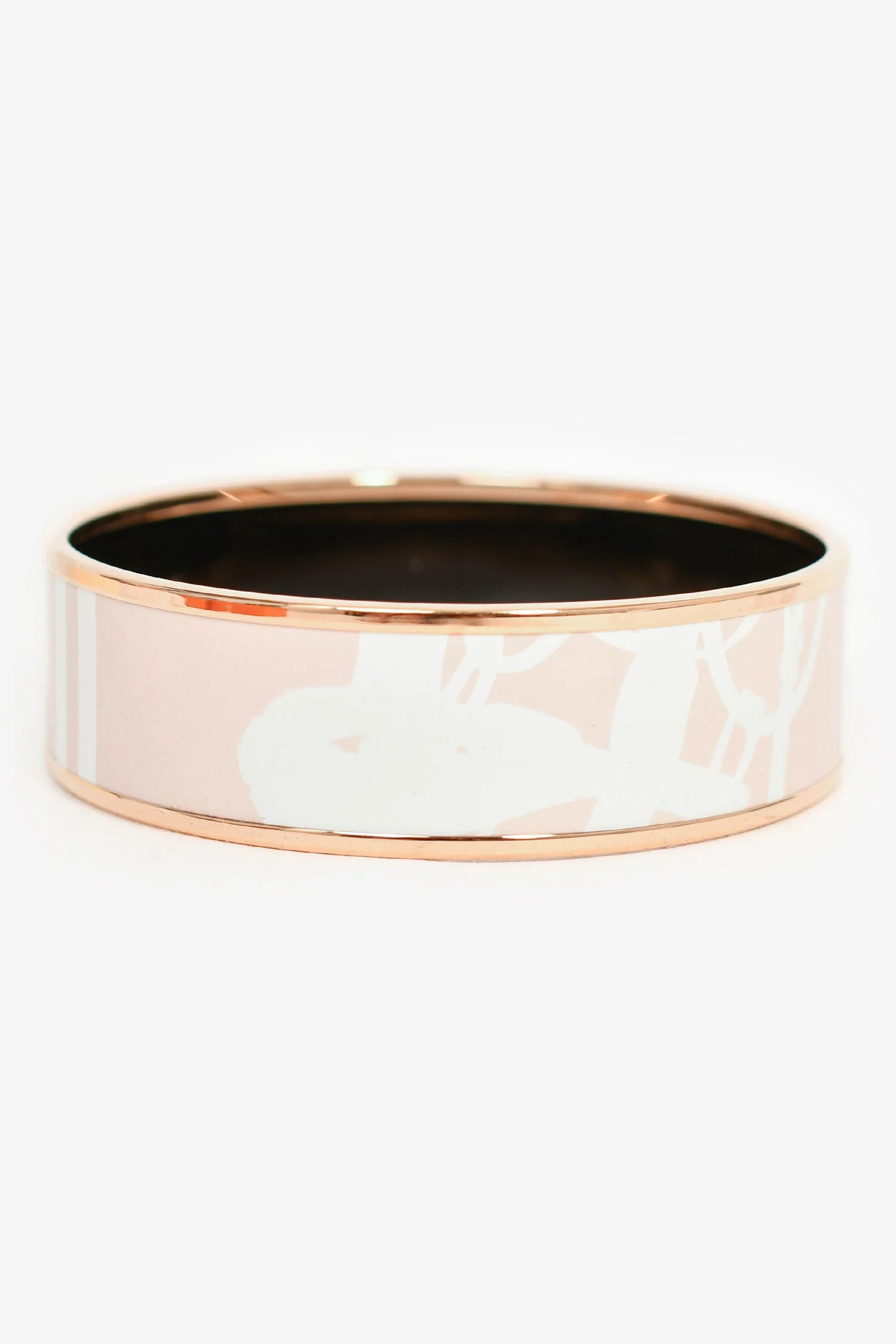 Hermès 2017 Pink/White 'Bride de Gala' Bangle PM - Image 4