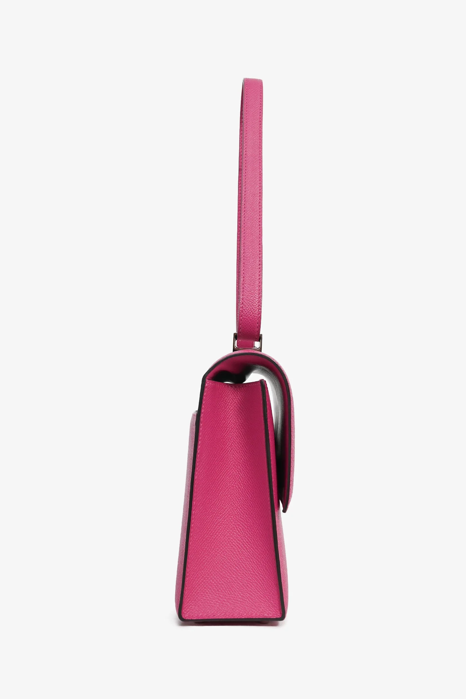 Hermes 2017 Rose Pourpre Epsom Leather Verrou 23 Crossbody Bag PHW - Image 2