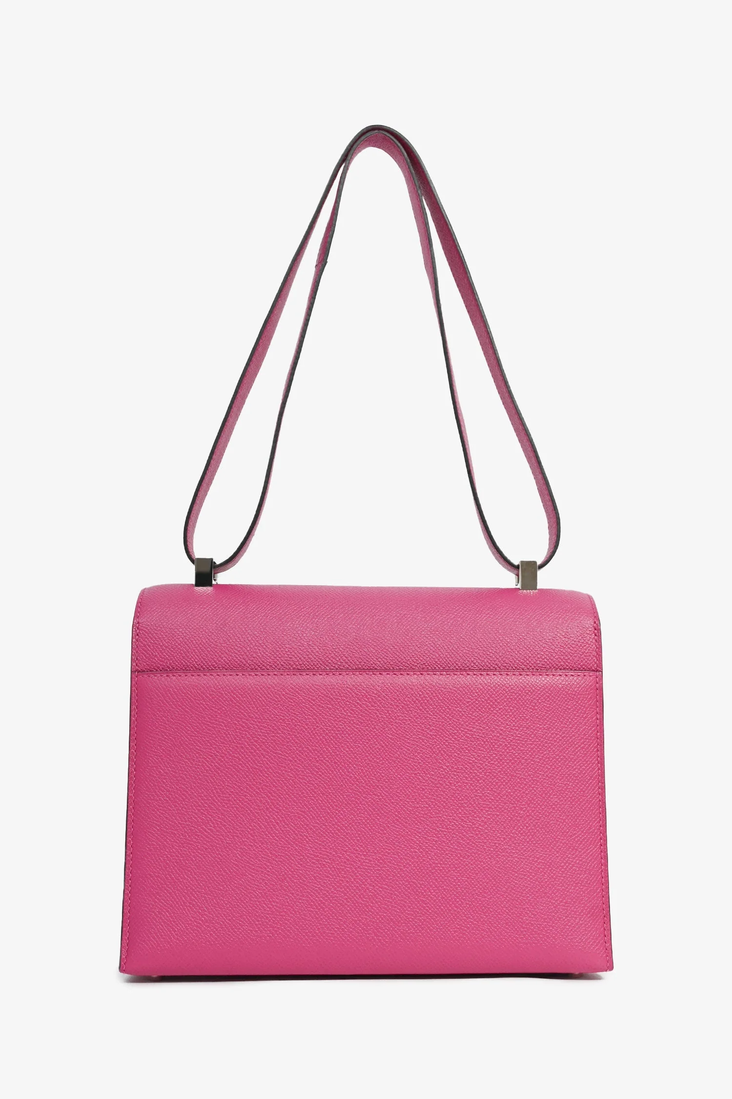 Hermes 2017 Rose Pourpre Epsom Leather Verrou 23 Crossbody Bag PHW - Image 3