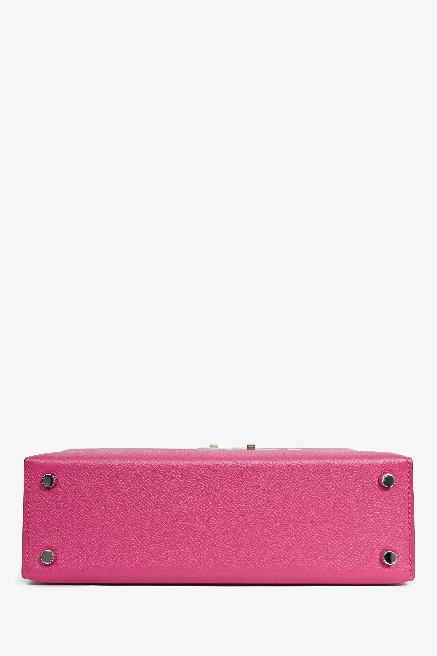 Hermes 2017 Rose Pourpre Epsom Leather Verrou 23 Crossbody Bag PHW - Image 5