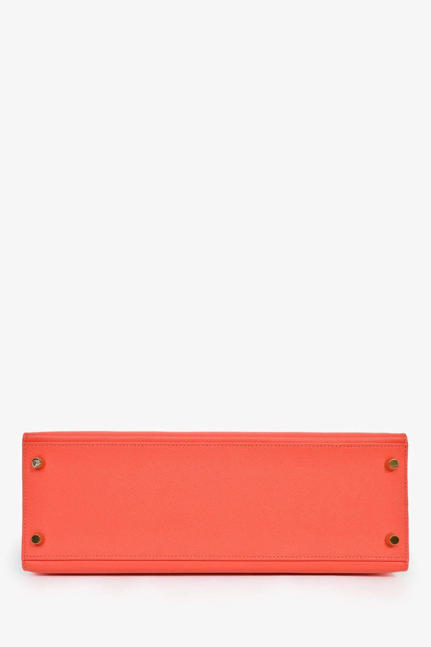 Hermès 2017 Special Order Coral/Teal Bi-Colour Epsom Leather Kelly Sellier 32 - Image 5