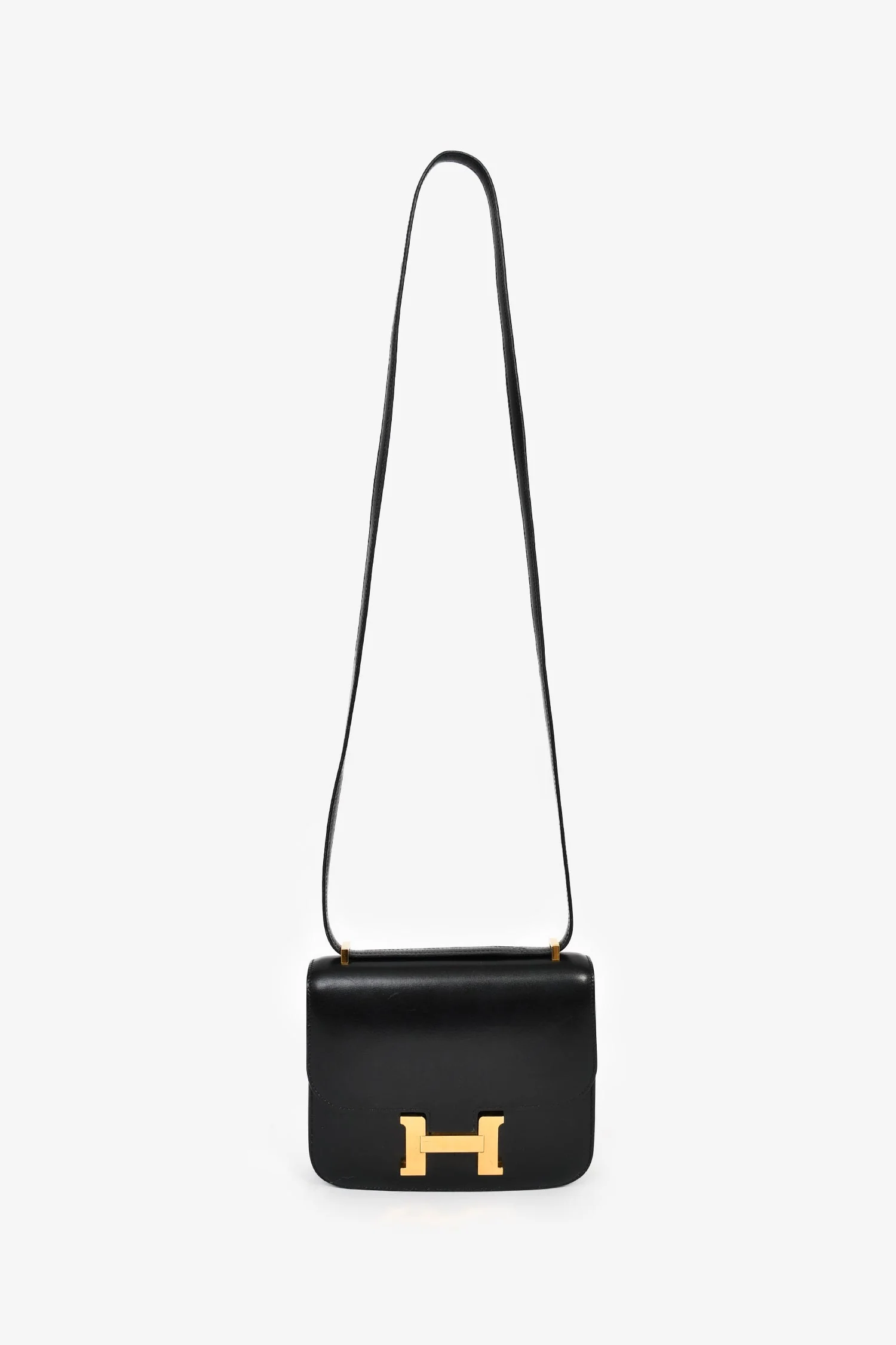 Hermès 2018 Black Box Leather Mini Constance 18 - Image 7