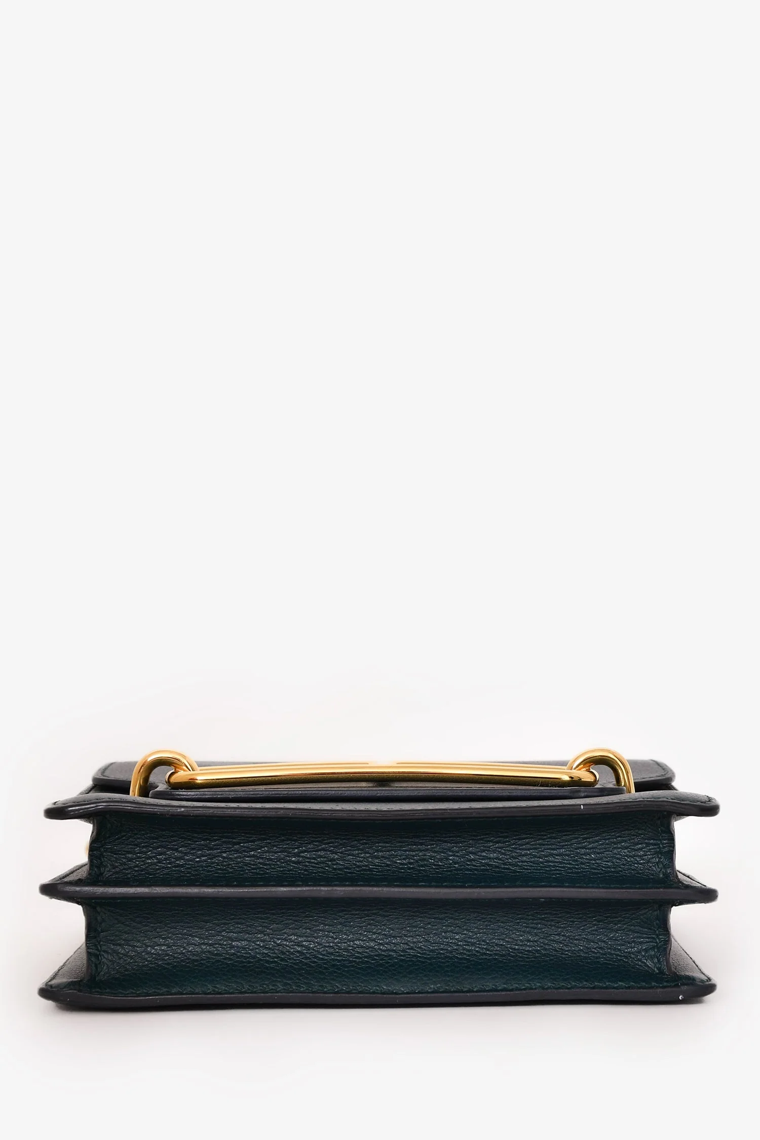 Hermès 2018 Dark Green Leather Roulis 18 Crossbody Bag - Image 5