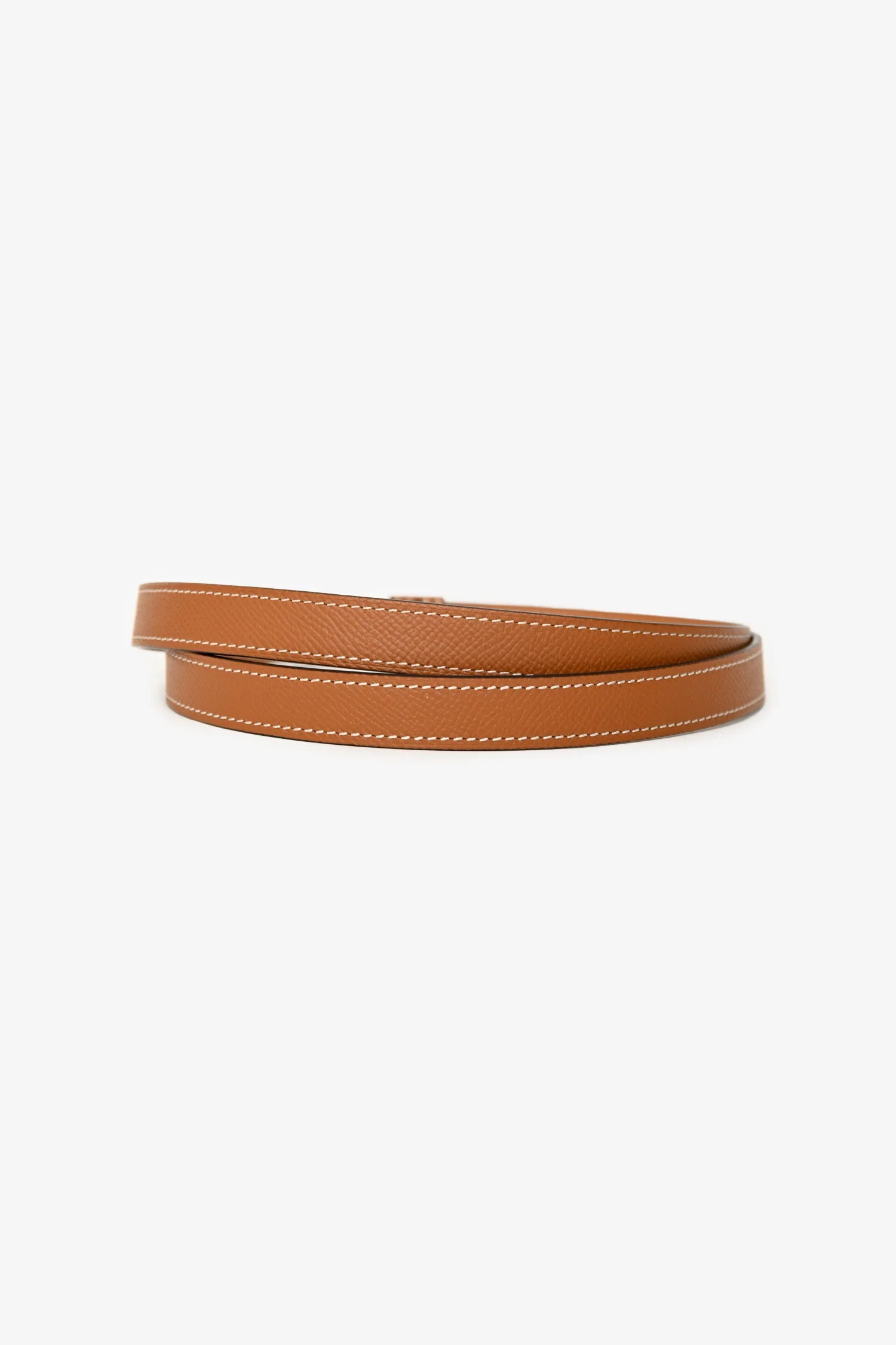 Hermès 2018 Gold Epsom Leather Kelly 18 Belt - Image 3