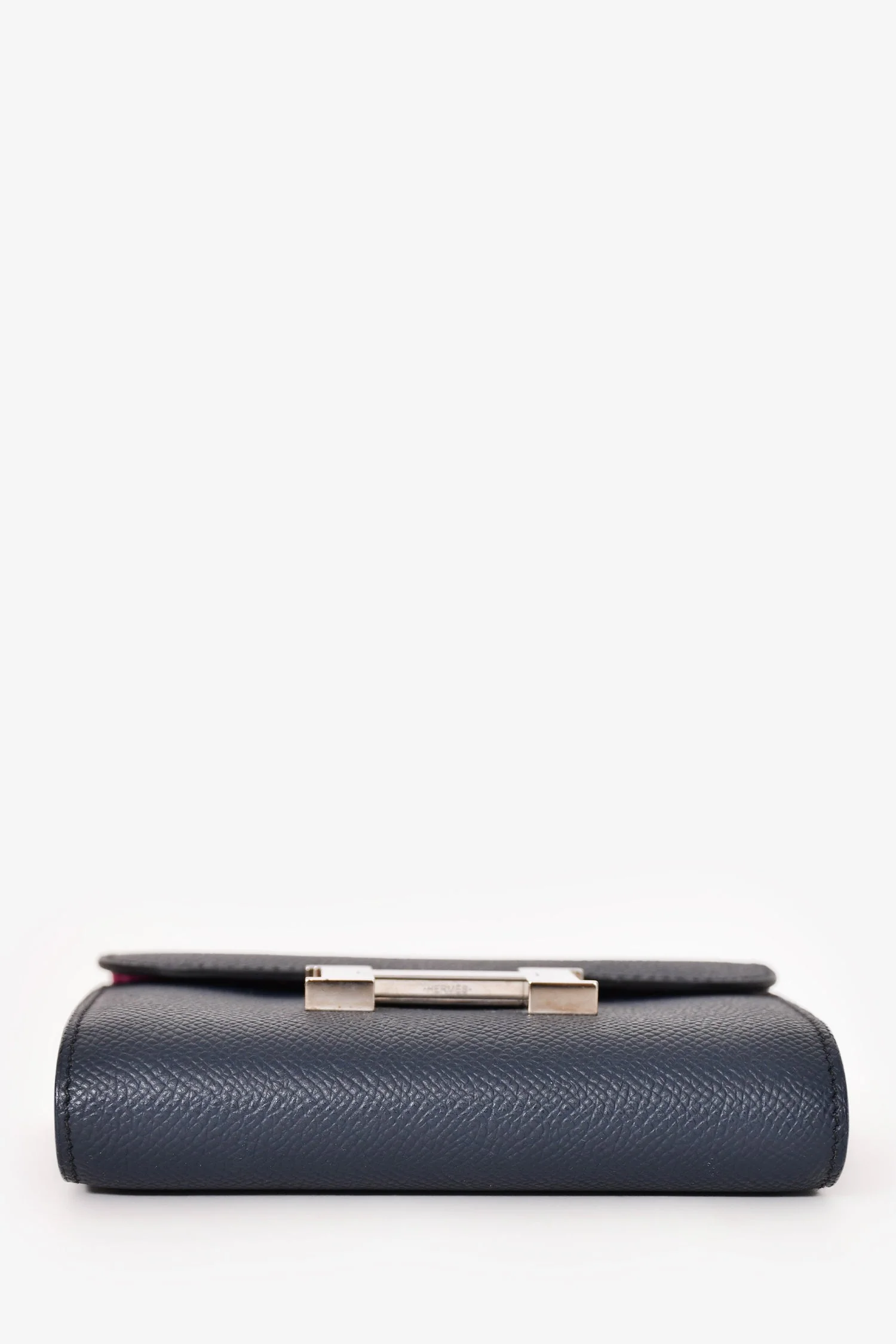 Hermès 2018 Indigo Blue Epsom Constance Pasant Wallet - Image 5