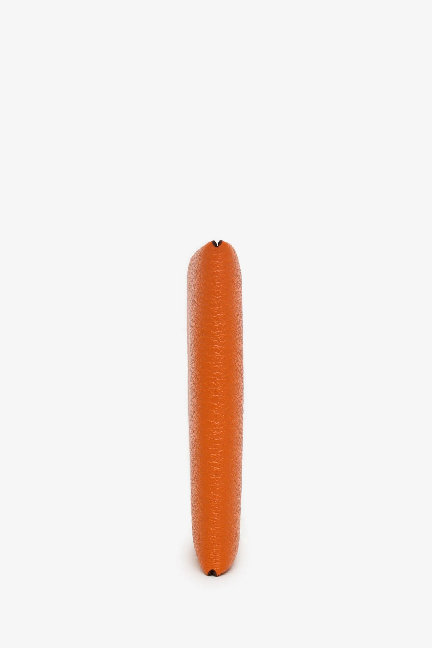 Hermès 2018 Orange Leather Calvi Card Holder - Image 3