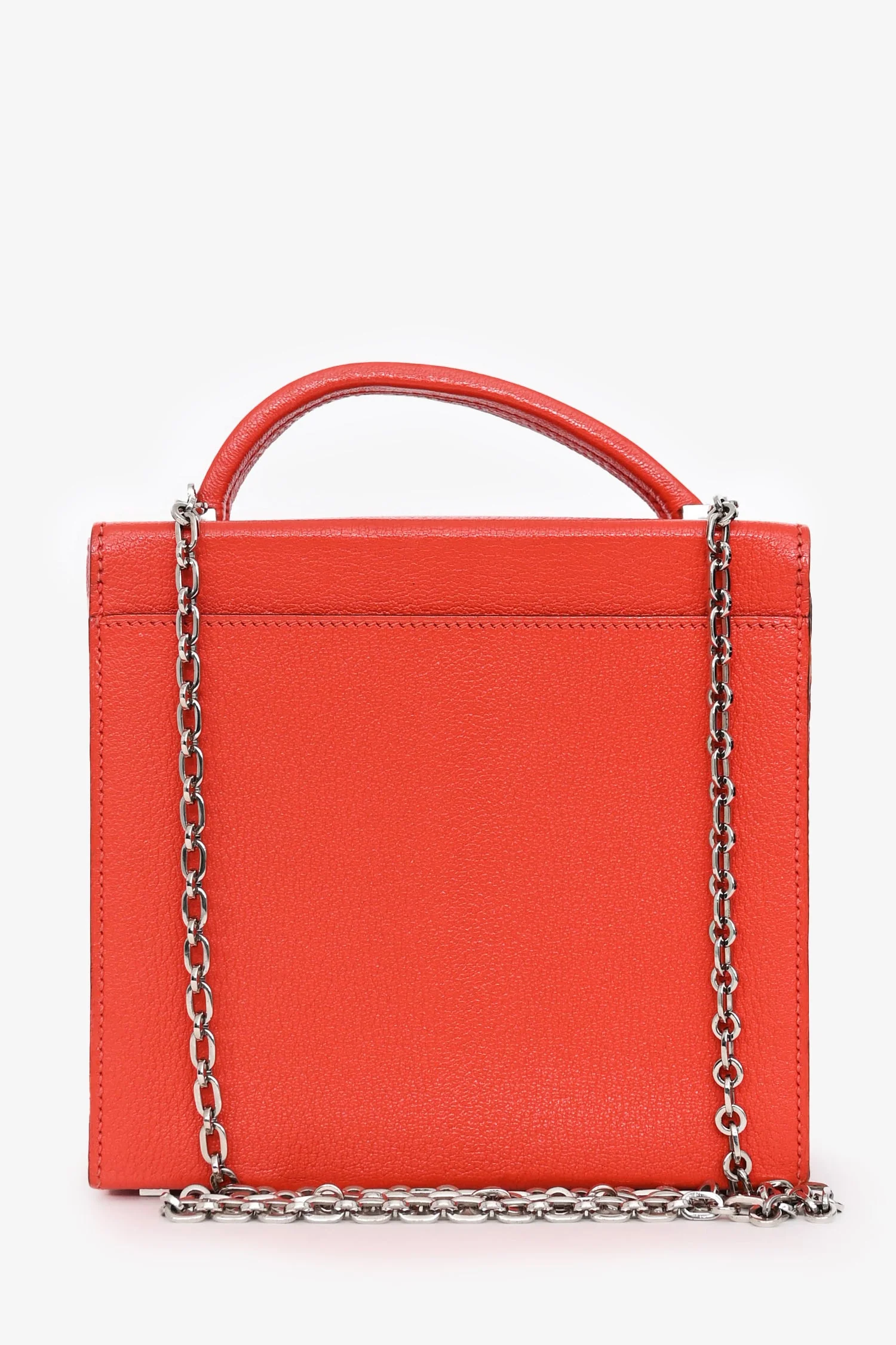 Hermès 2018 Red Mysore Leather Cinhetic Box Top Handle - Image 2