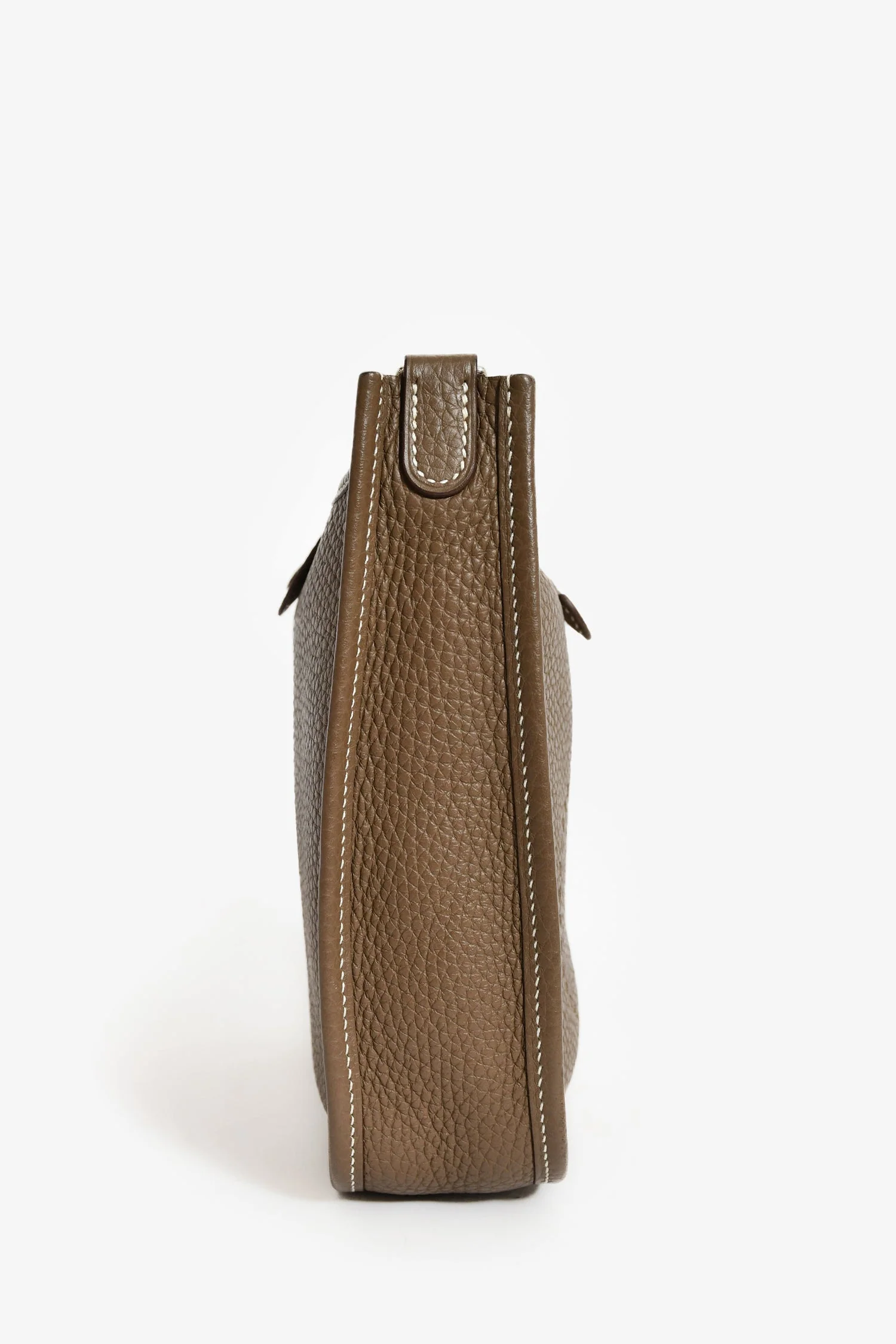 Hermès 2018 Taupe Clemence Leather Evelyne TPM - Image 3