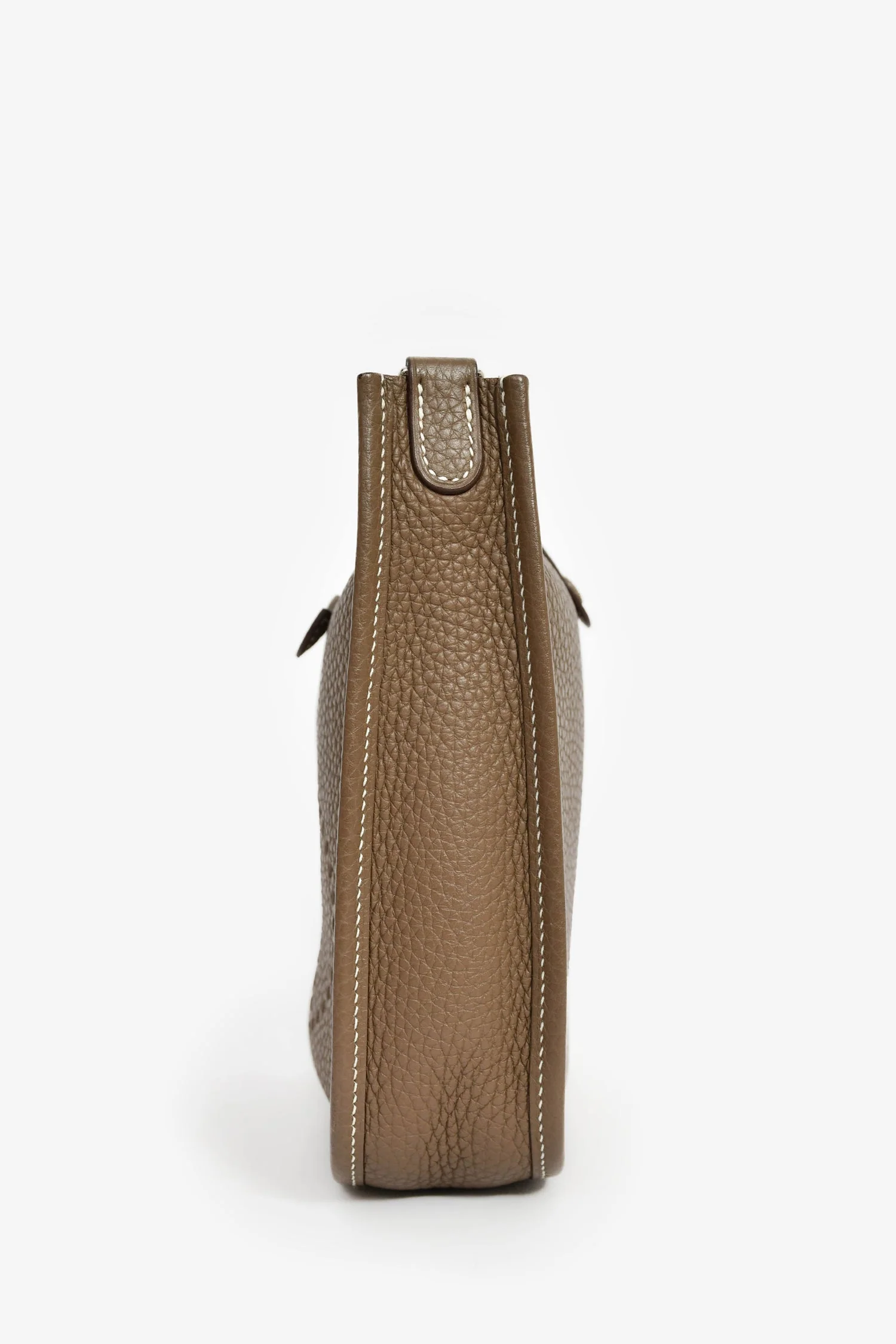 Hermès 2018 Taupe Clemence Leather Evelyne TPM - Image 4