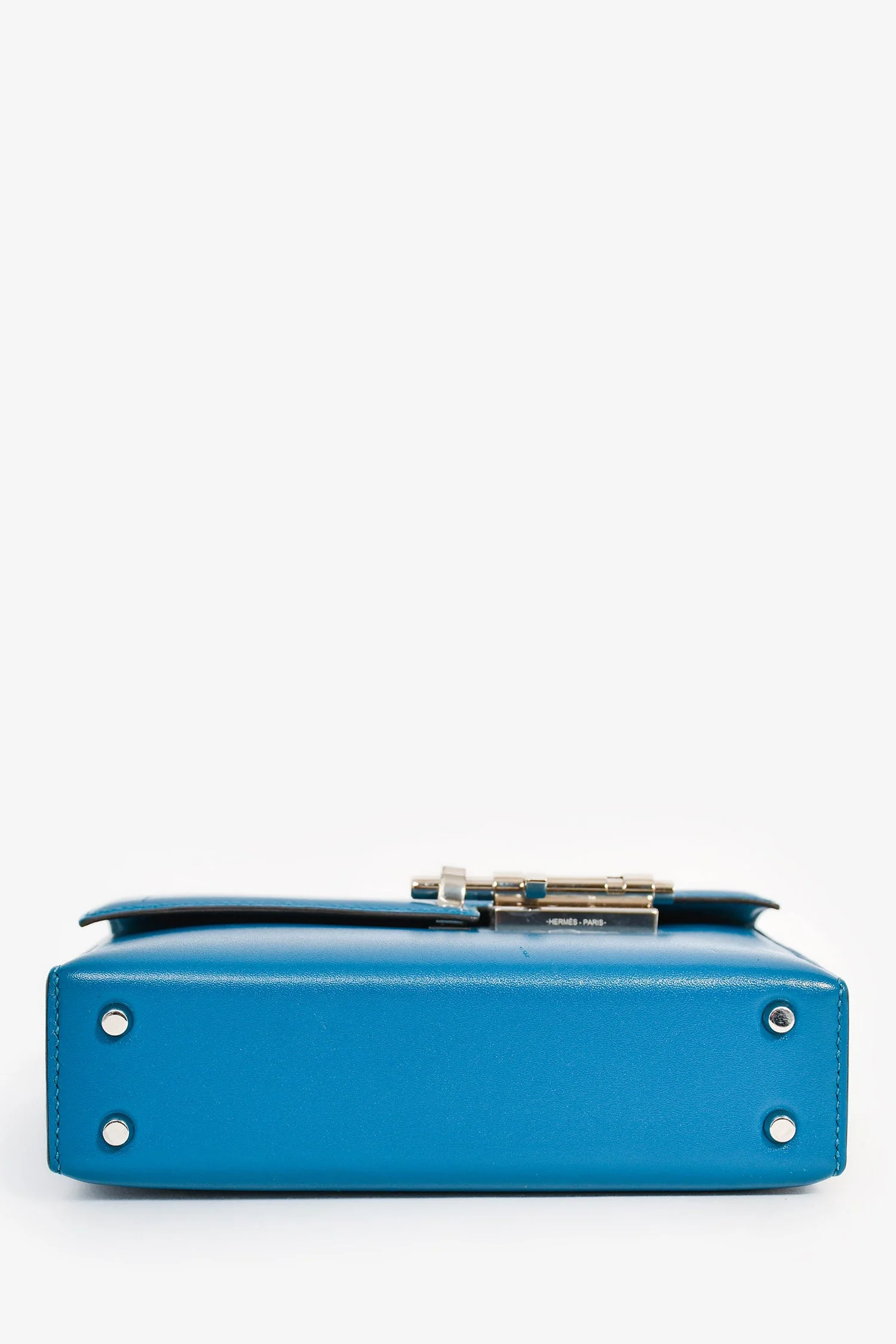 Hermès 2019 Blue Leather Mini 'Verrou Chaîne 17' Crossbody - Image 5