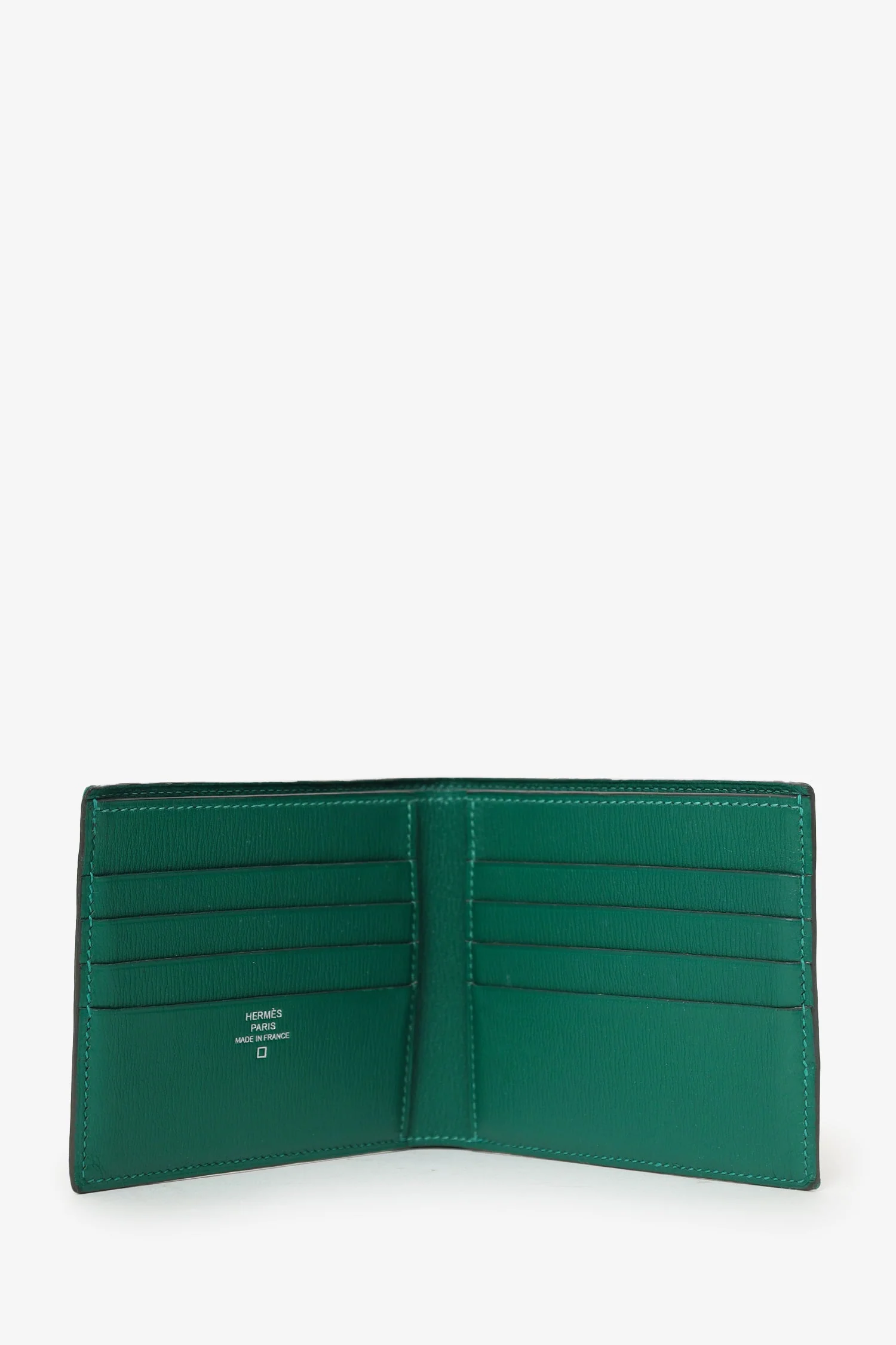 Hermes 2019 Green Alligator MC2 Copernic Bifold Wallet - Image 7