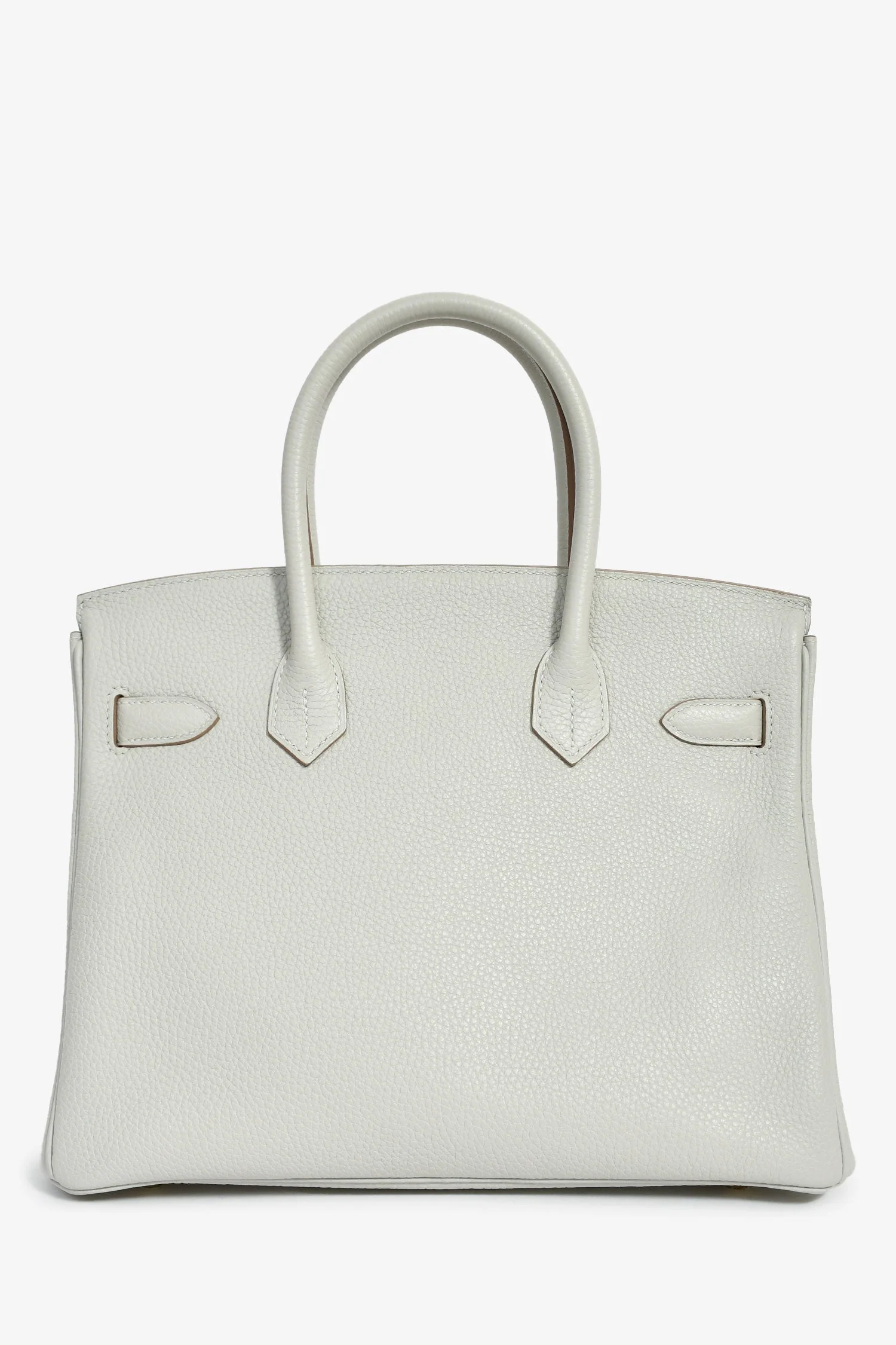 Hermès 2019 Gris Perle Clemence Leather Birkin 30 - Image 2