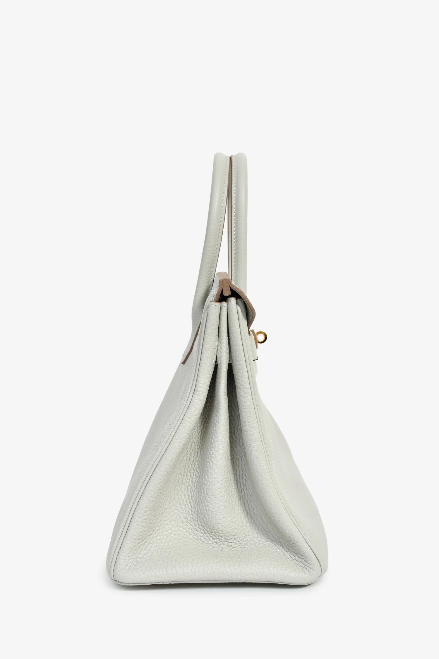 Hermès 2019 Gris Perle Clemence Leather Birkin 30 - Image 3