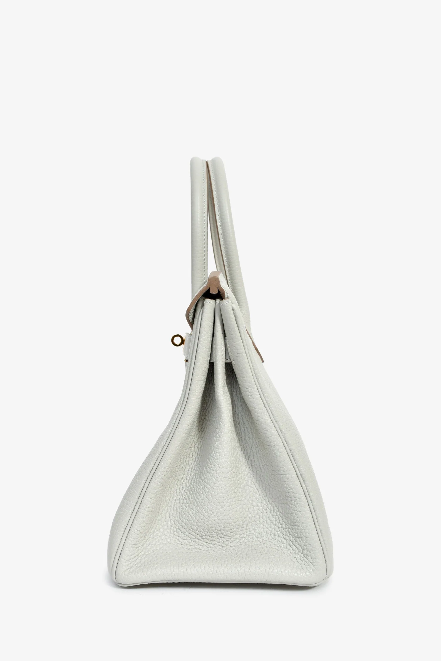 Hermès 2019 Gris Perle Clemence Leather Birkin 30 - Image 4