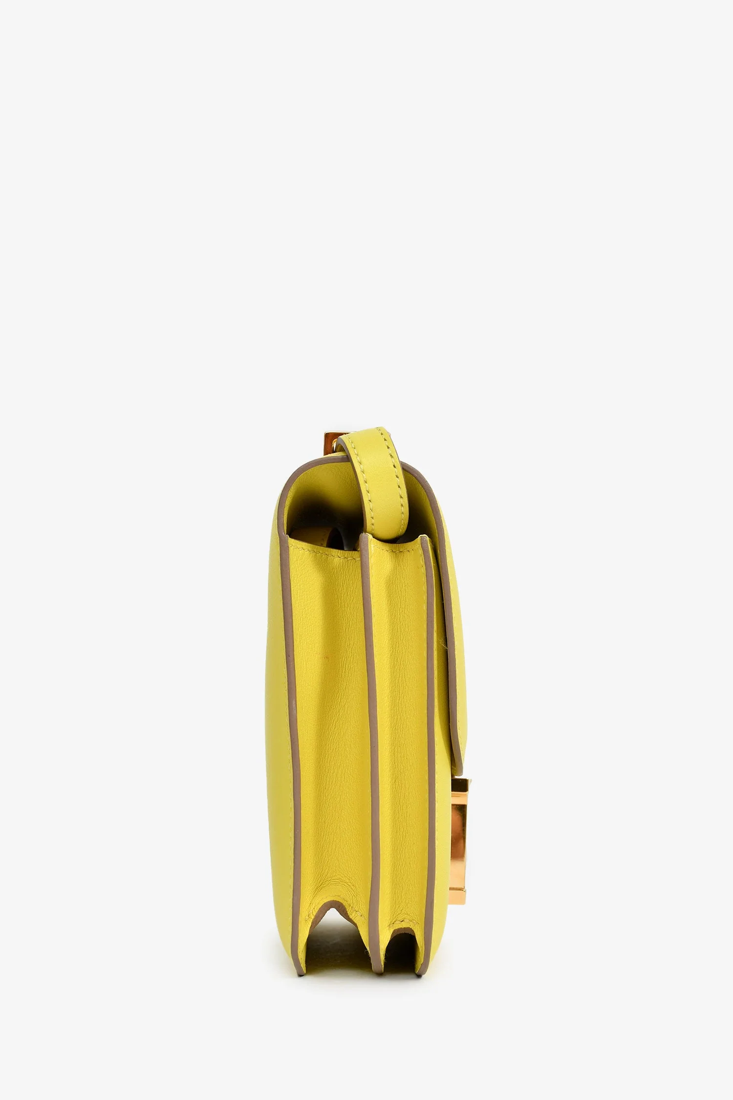 Hermès 2019 Lime Swift Leather Mini Constance 18 GHW - Image 3