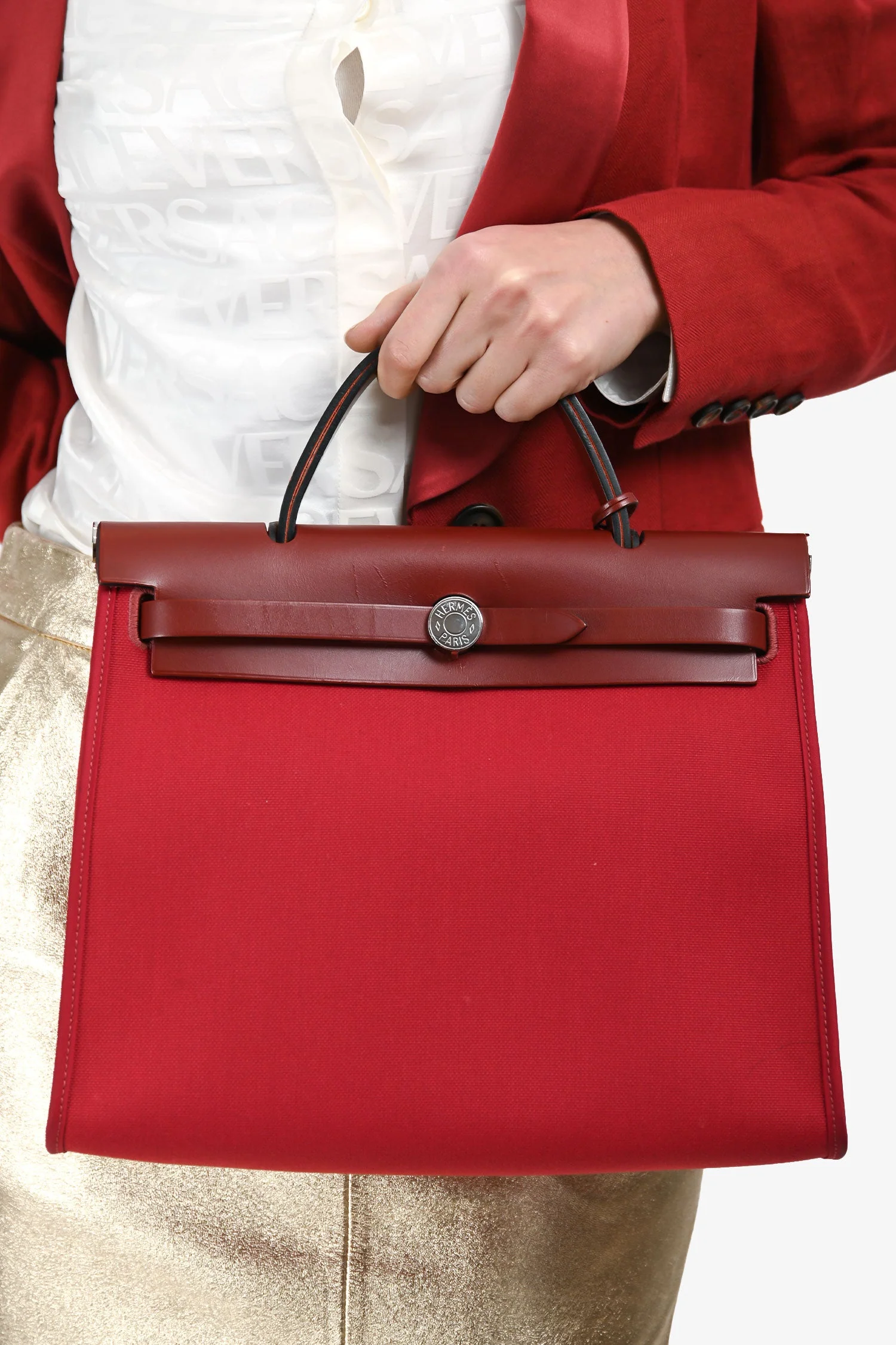 Hermès 2019 Red Herbag Zip 31 - Image 10